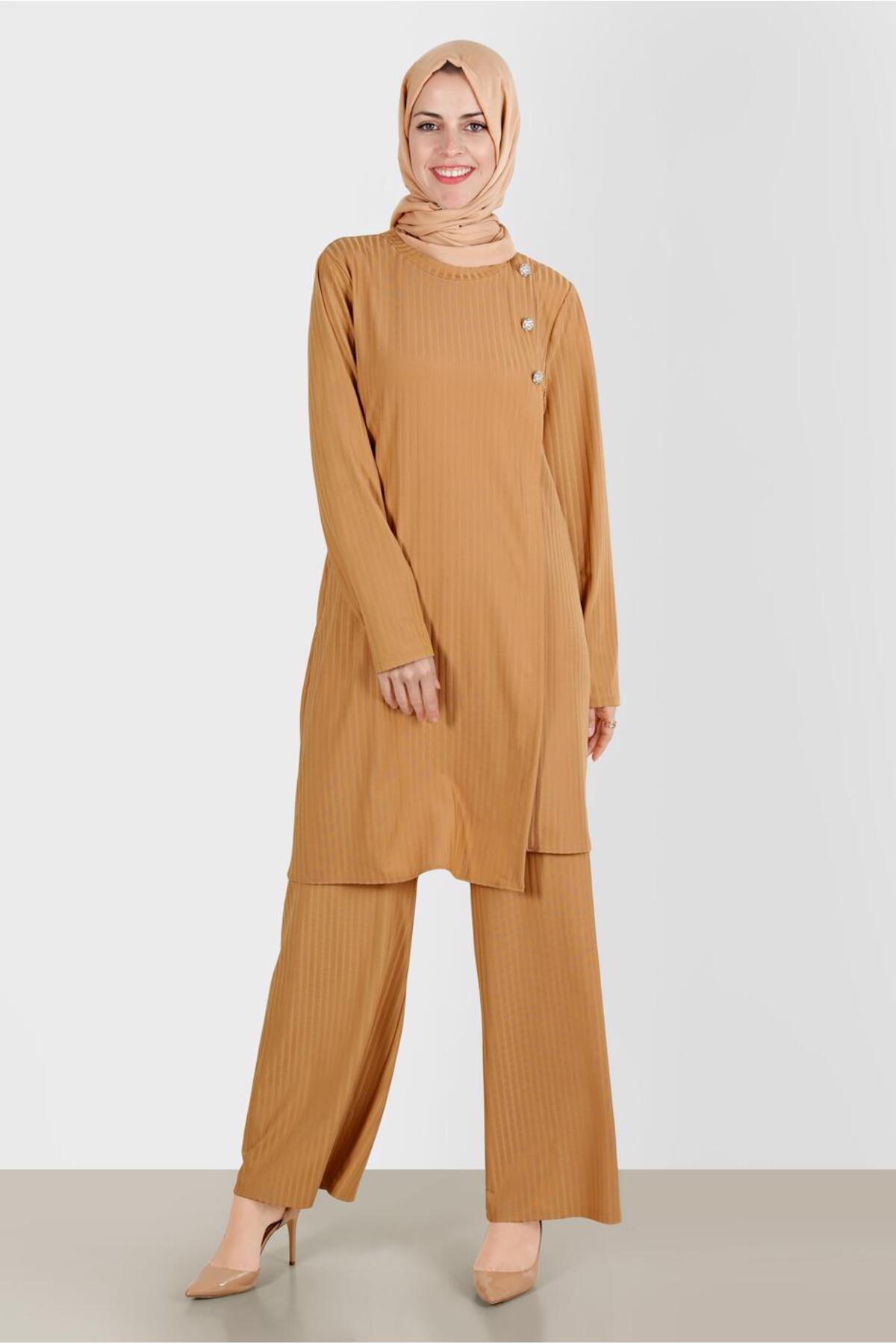 ست لباس زنانه راسته فاق نرمال آستین استاندارد | آلوینا Alvina 22YTKP0042882