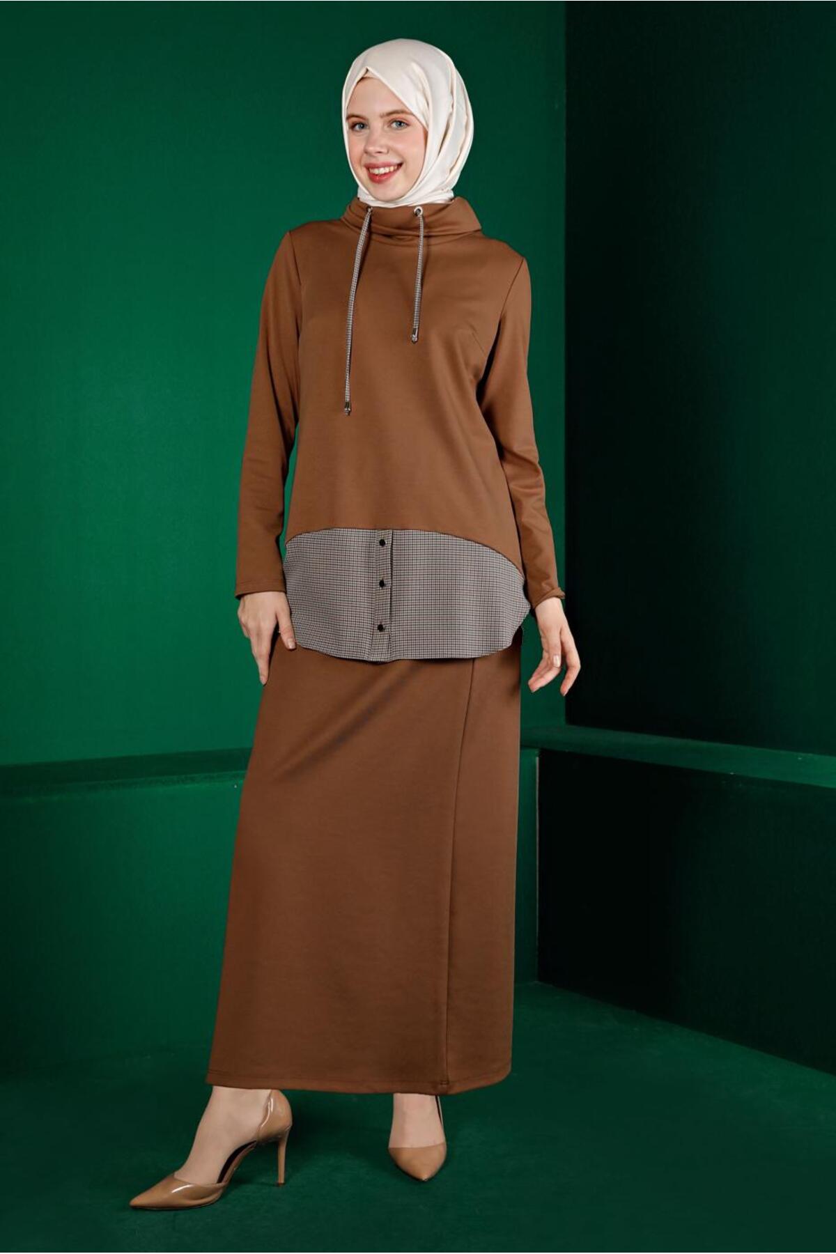 ست لباس زنانه راسته فاق نرمال آستین استاندارد | آلوینا Alvina 23KTKE0043413