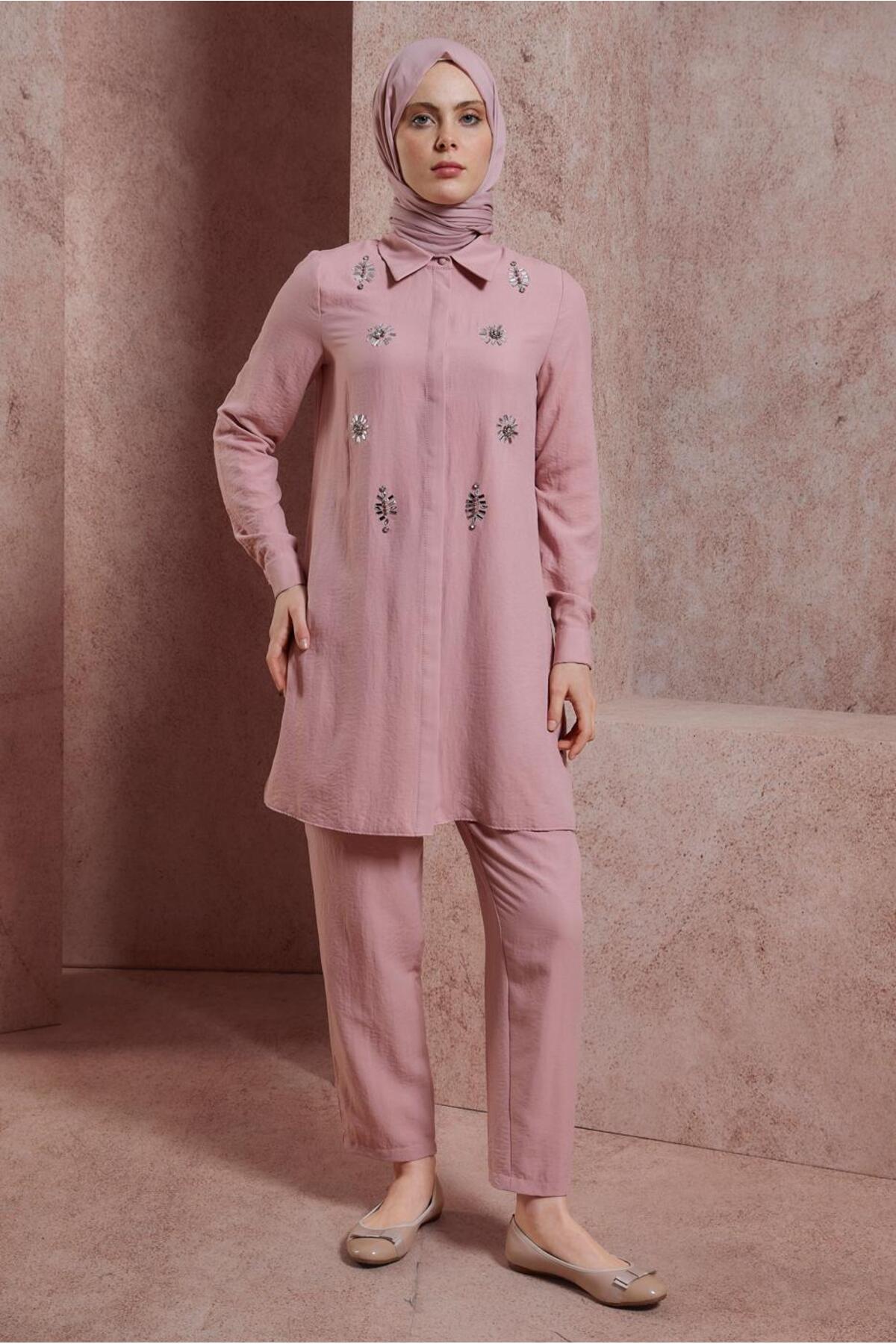 ست لباس زنانه راسته فاق نرمال آستین استاندارد | آلوینا Alvina 23YTKP0043935