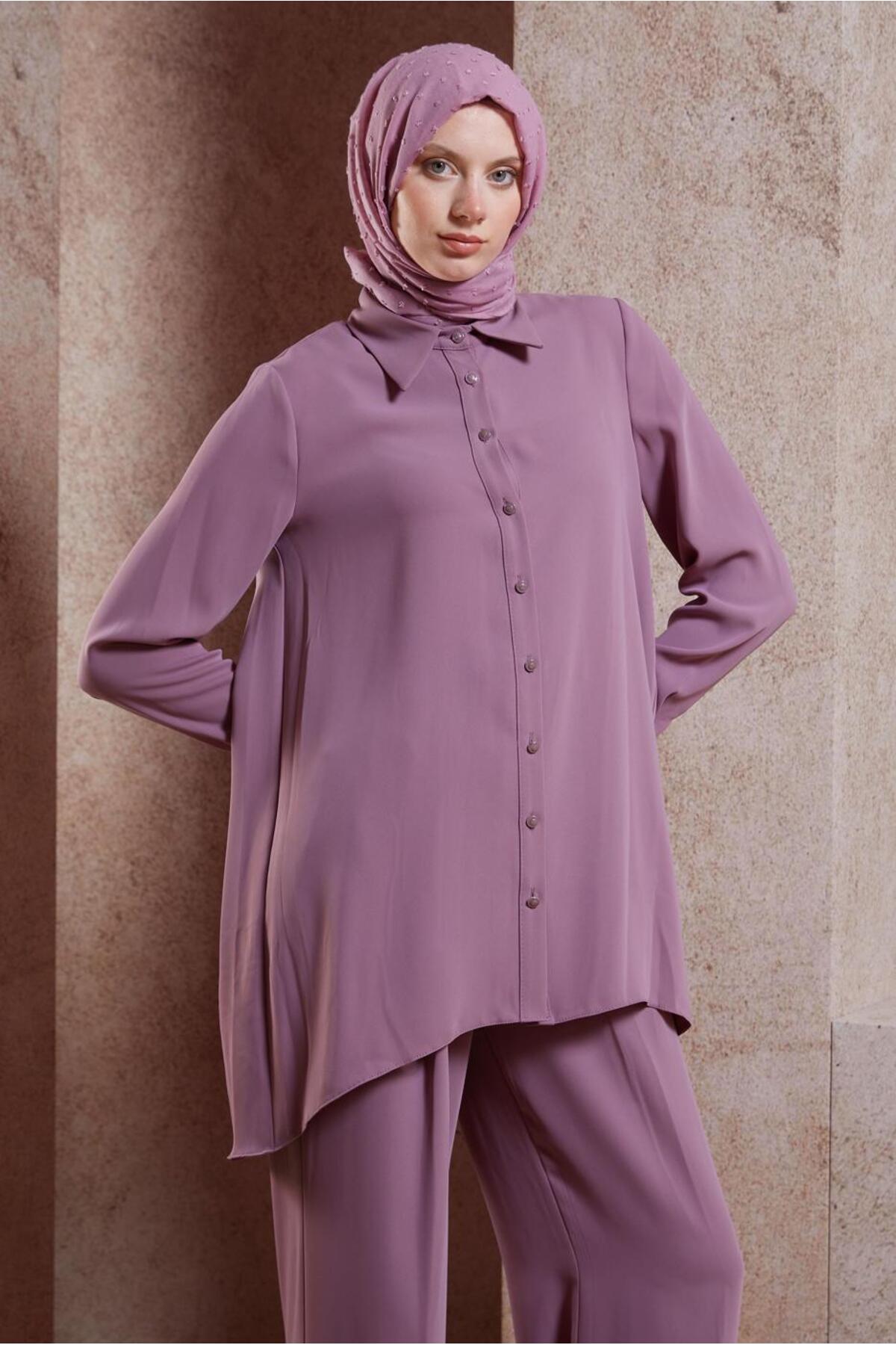 ست لباس زنانه راسته فاق نرمال آستین استاندارد | آلوینا Alvina 24YTKP0044483
