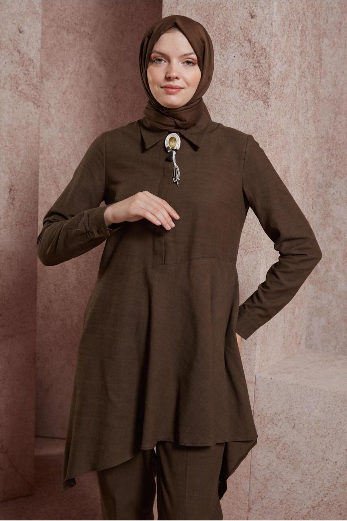 ست لباس زنانه راسته فاق نرمال آستین استاندارد | آلوینا Alvina 24YTKP0044411