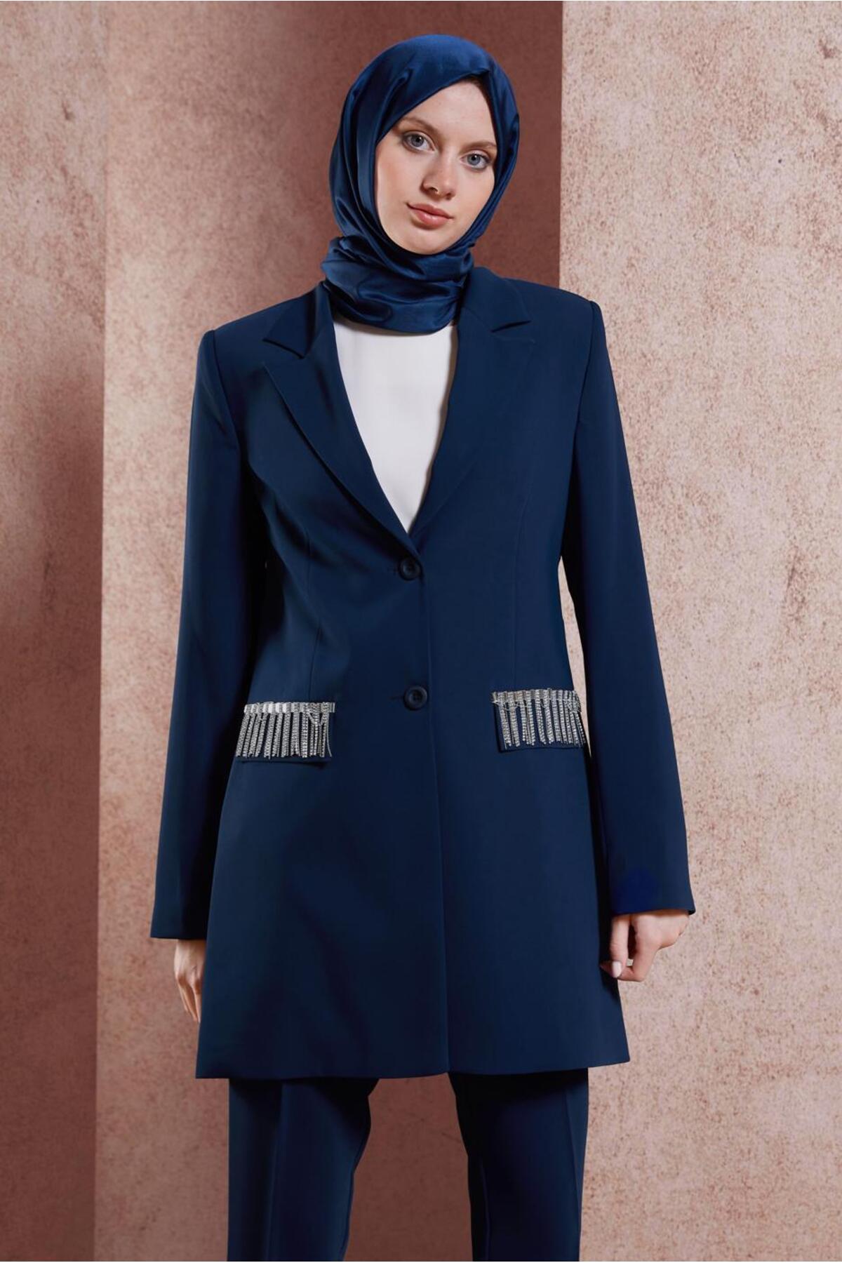 ست لباس زنانه راسته فاق نرمال آستین استاندارد | آلوینا Alvina 24YTKP0030449