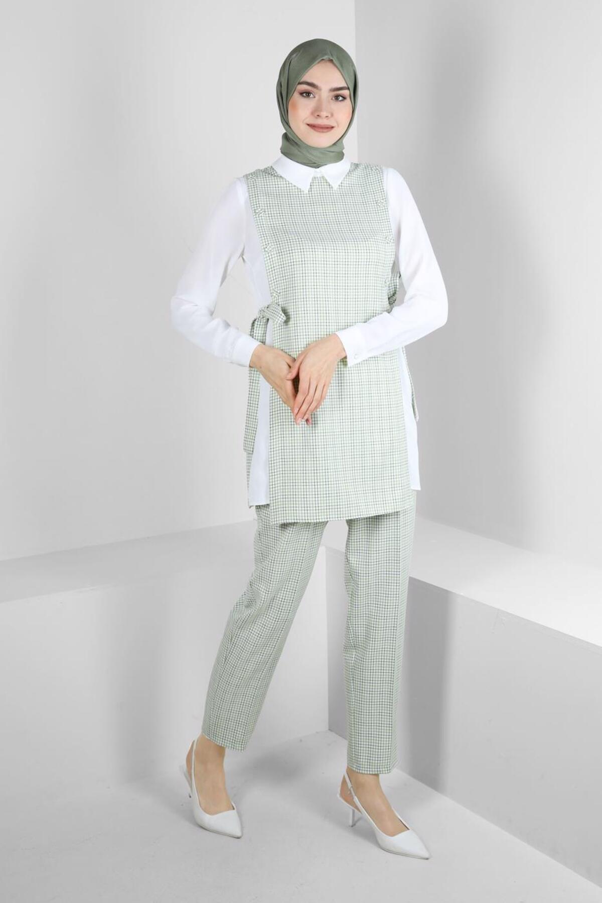 ست لباس زنانه راسته فاق نرمال آستین استاندارد | آلوینا Alvina TYCNYMGD5N170753646436812