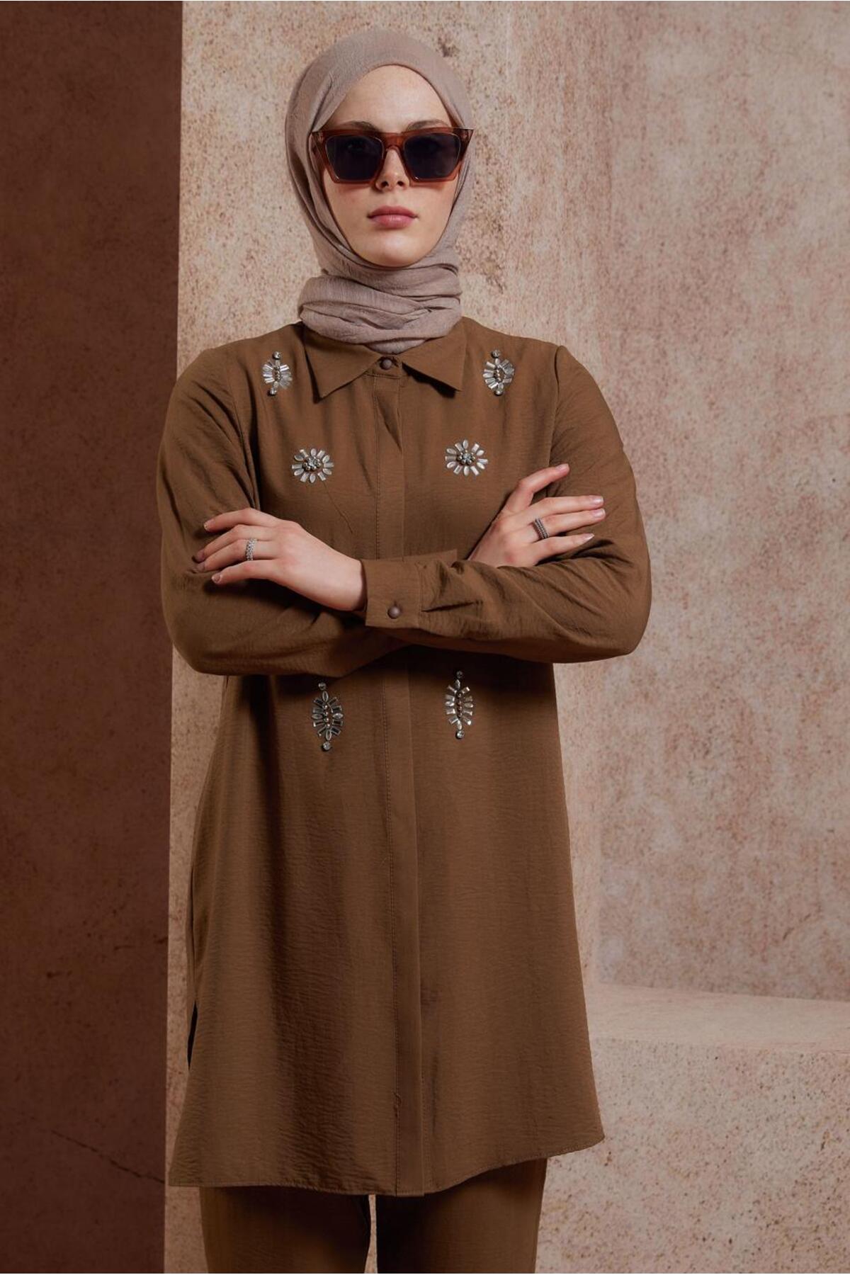ست لباس زنانه راسته فاق نرمال آستین استاندارد | آلوینا Alvina 23YTKP0043935