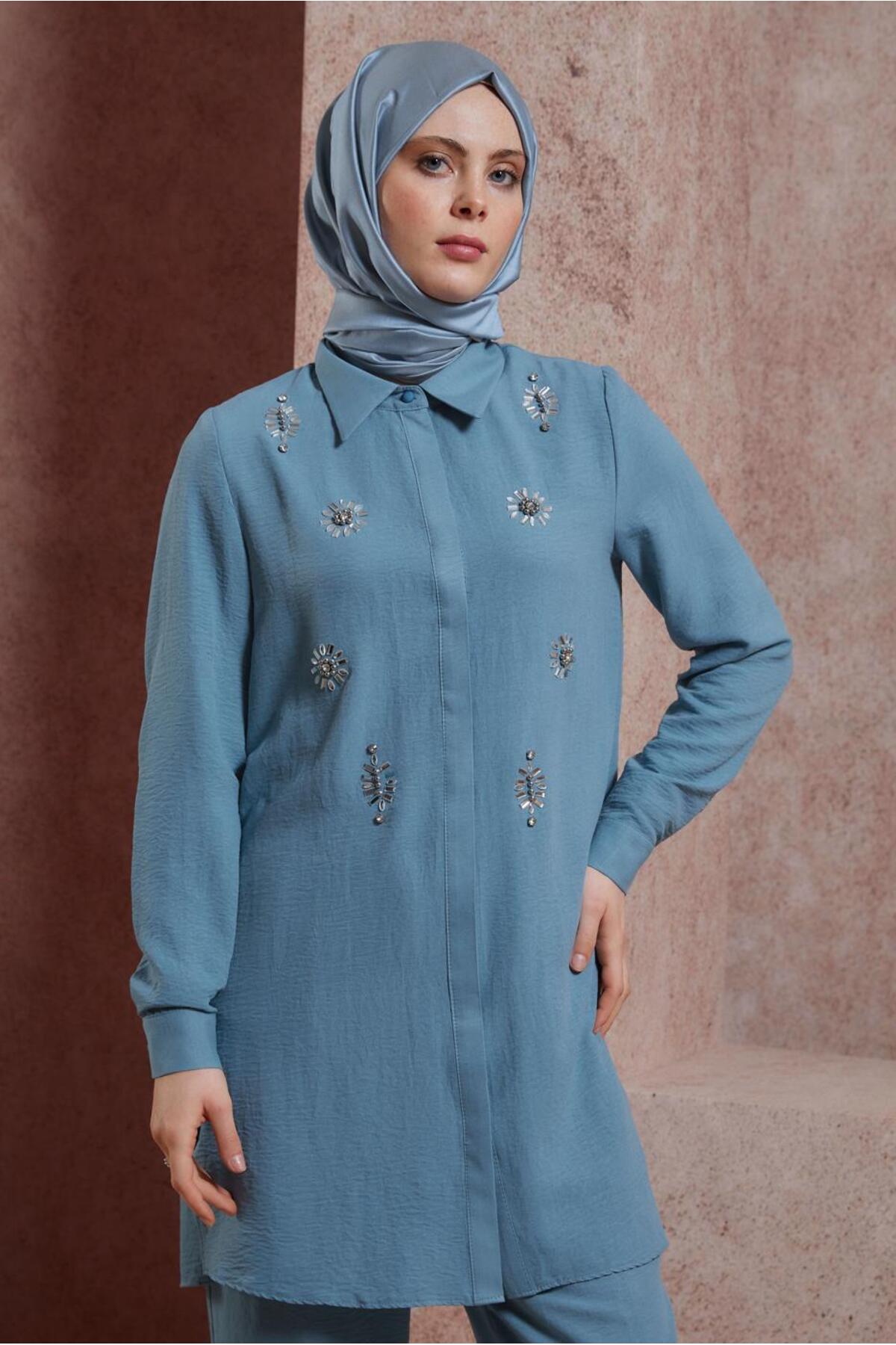 ست لباس زنانه راسته فاق نرمال آستین استاندارد | آلوینا Alvina 23YTKP0043935
