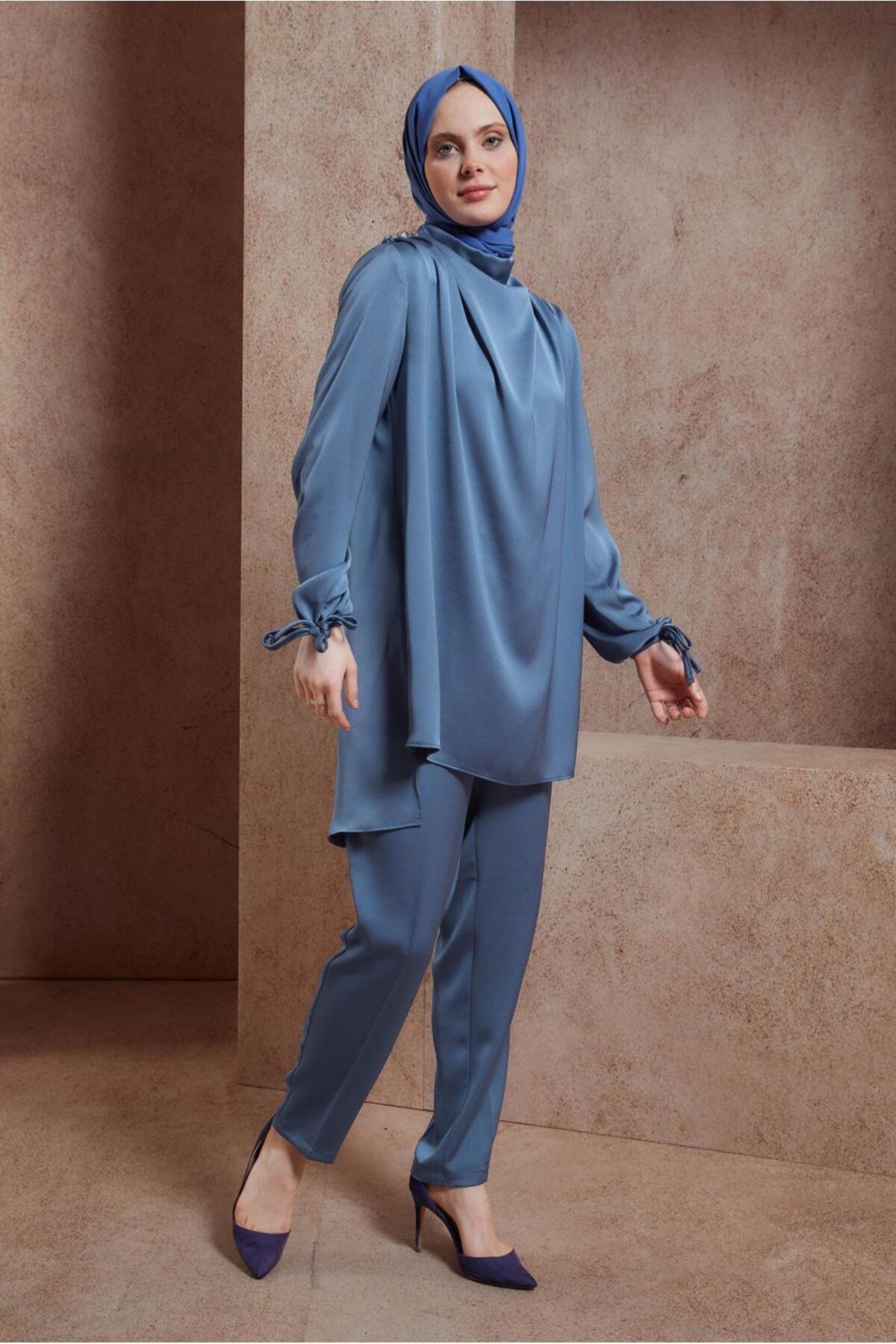 ست لباس زنانه راسته فاق نرمال آستین استاندارد | آلوینا Alvina 24YTKP0030429