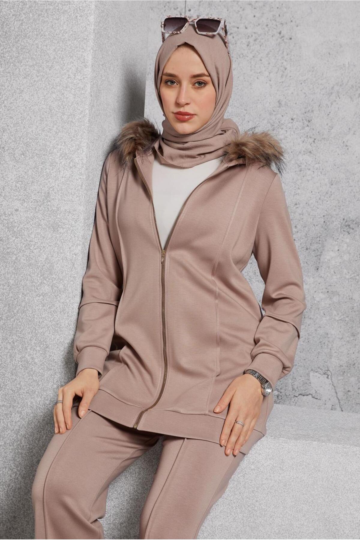 ست لباس زنانه راسته کشسان آستین استاندارد | آلوینا Alvina 25KTKP0045217