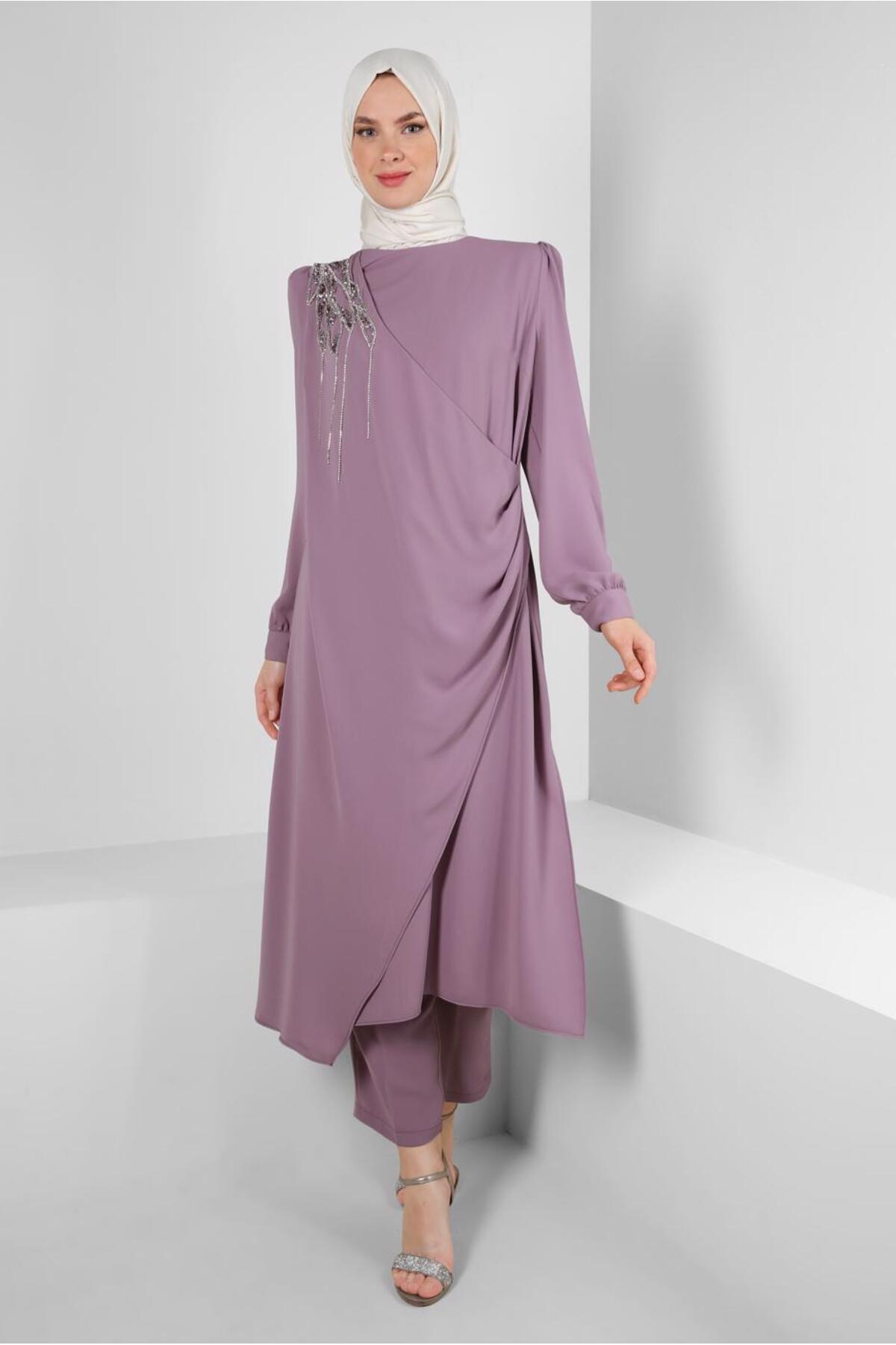 ست لباس زنانه راسته فاق نرمال | آلوینا Alvina 23YTKP0043578