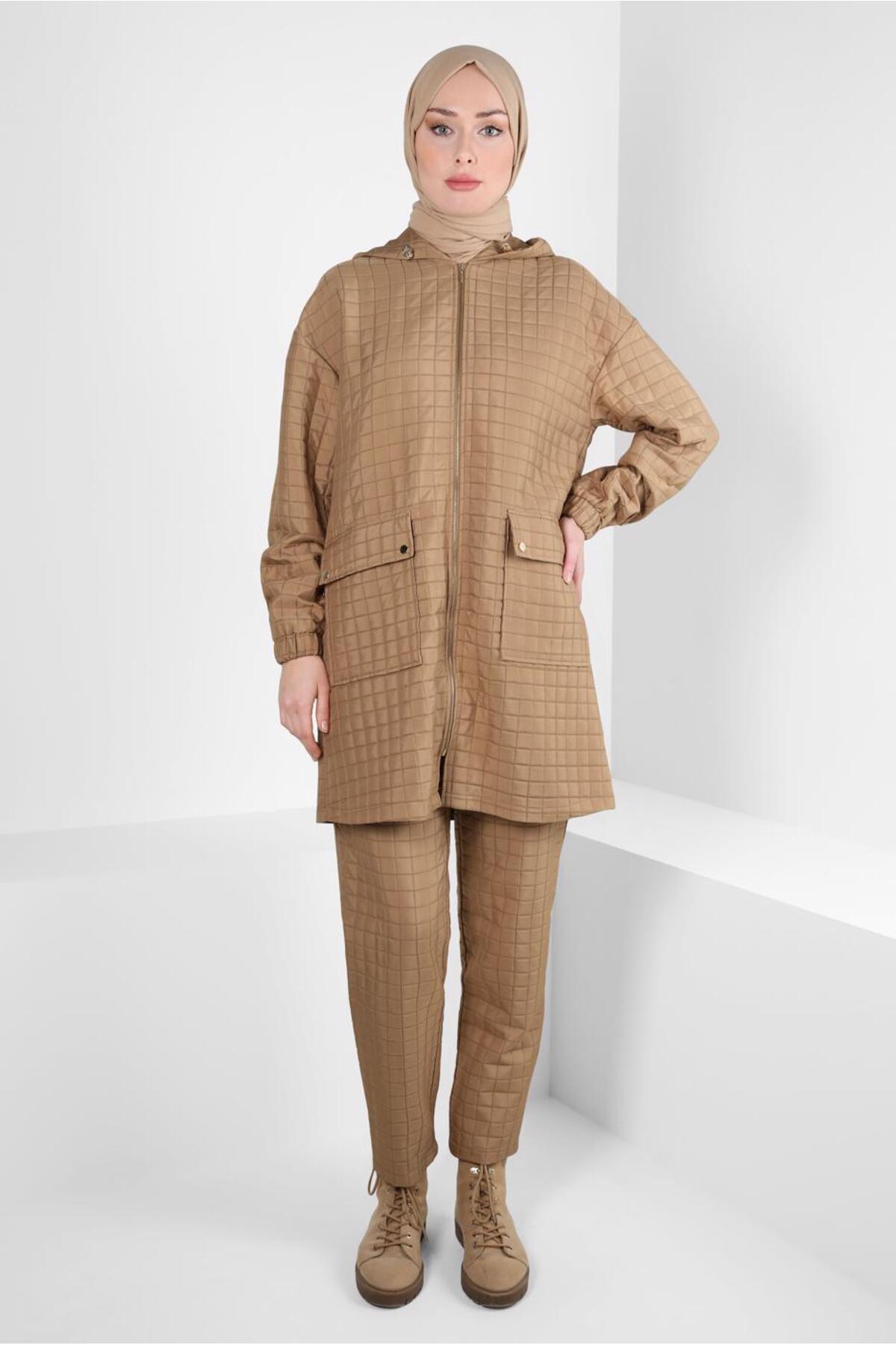 ست لباس زنانه راسته فاق نرمال آستین استاندارد | آلوینا Alvina 24KTKP0044359