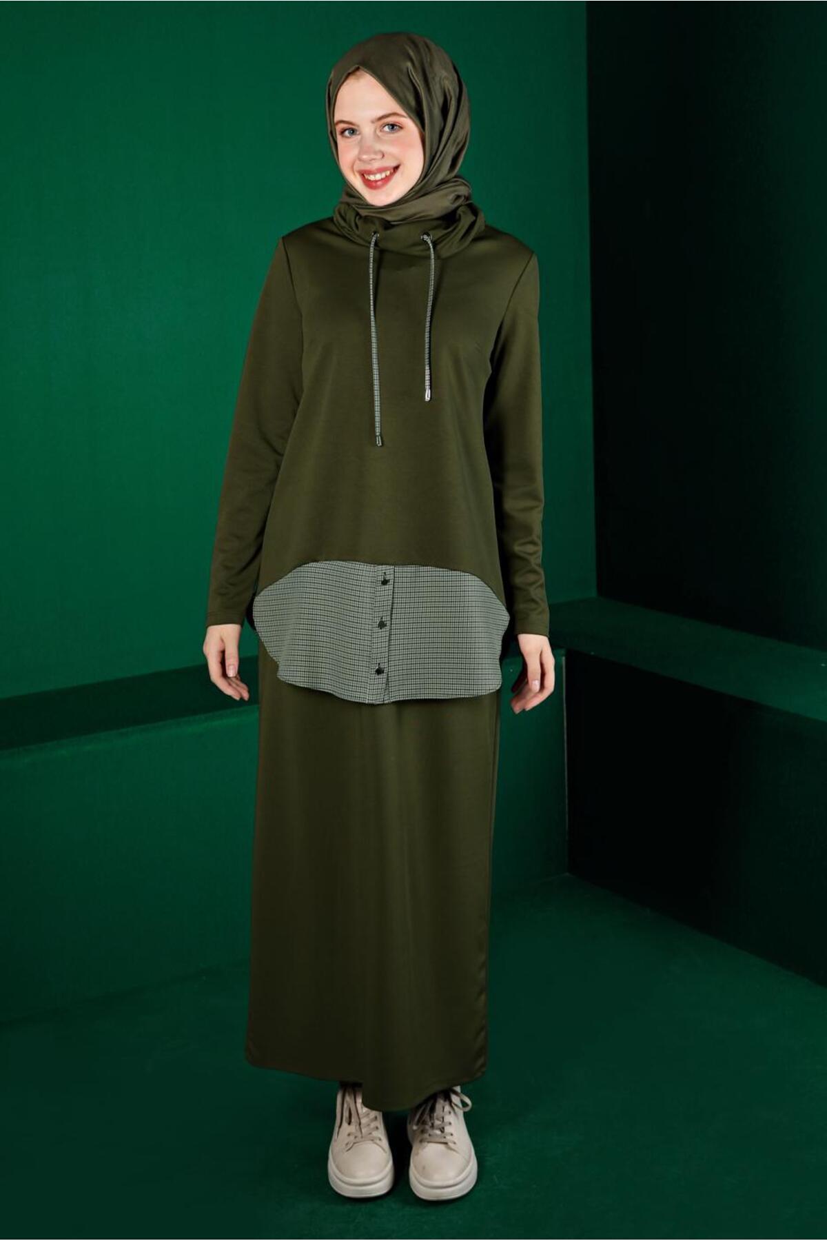 ست لباس زنانه راسته فاق نرمال آستین استاندارد | آلوینا Alvina 23KTKE0043413