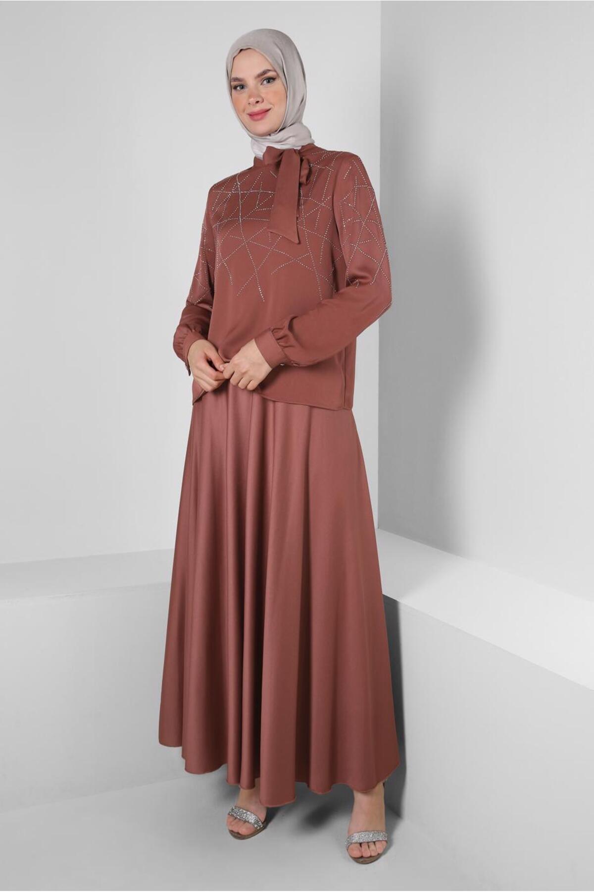 ست لباس زنانه راسته فاق نرمال آستین استاندارد | آلوینا Alvina 23YTKE0043666