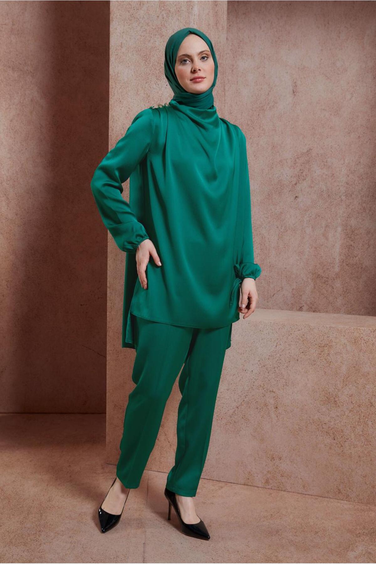 ست لباس زنانه راسته فاق نرمال آستین استاندارد | آلوینا Alvina 24YTKP0030429