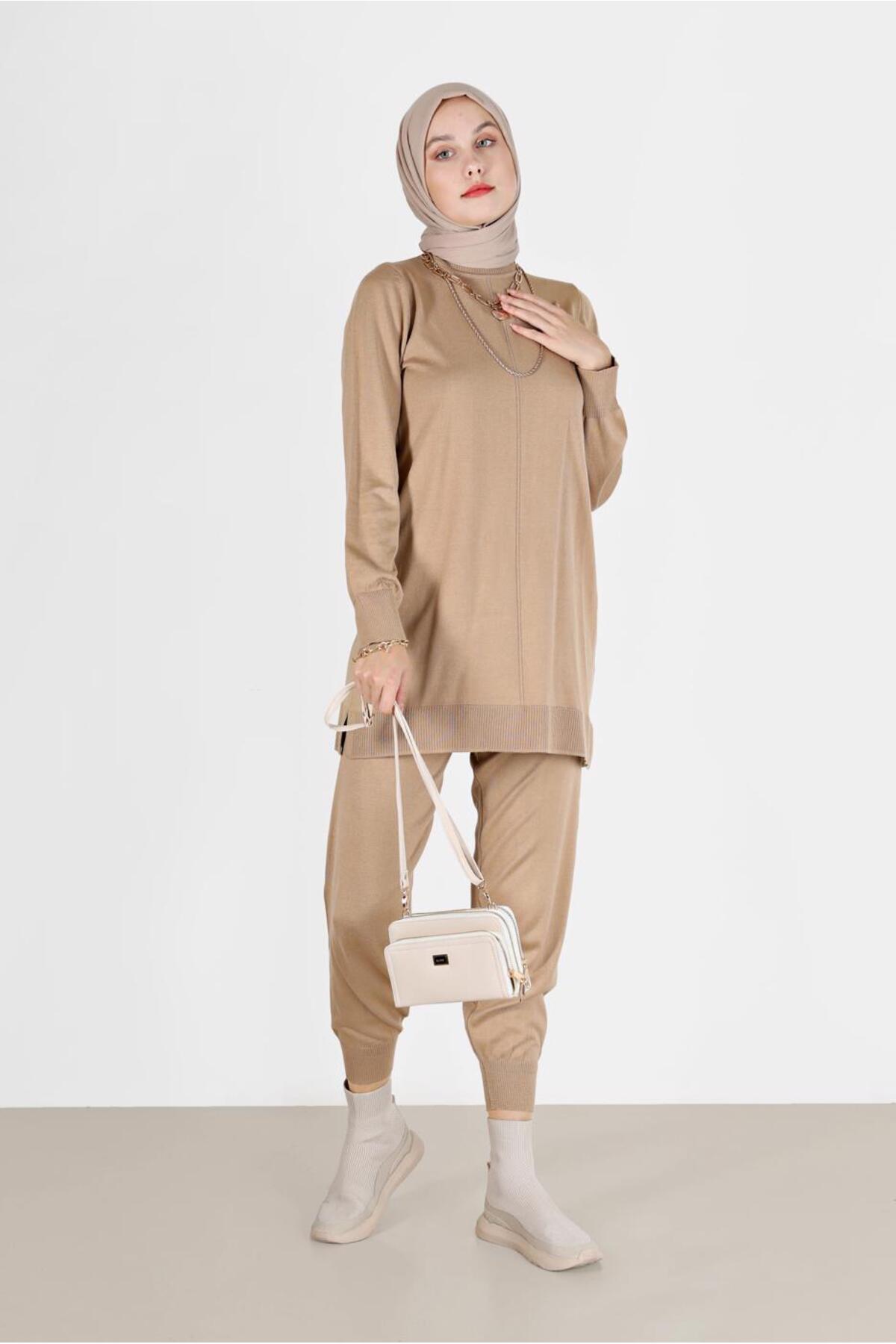 ست لباس زنانه راسته فاق نرمال آستین استاندارد | آلوینا Alvina 22KTNK0042079
