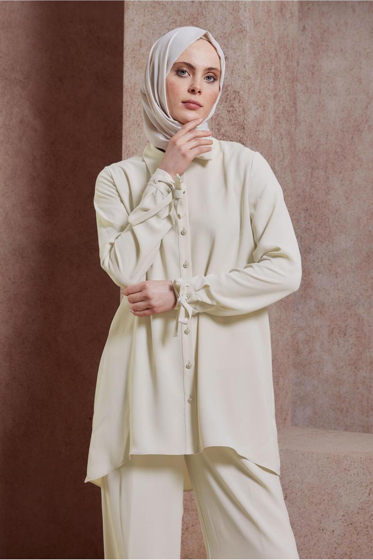ست لباس زنانه راسته فاق نرمال آستین استاندارد | آلوینا Alvina 24YTKP0044483