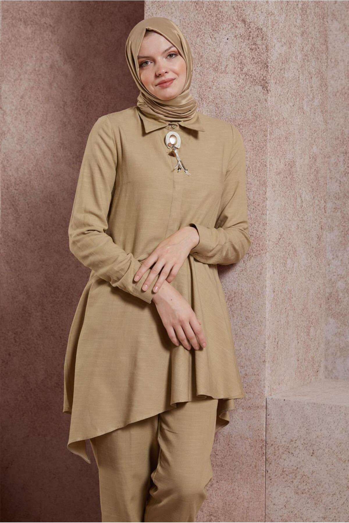 ست لباس زنانه راسته فاق نرمال آستین استاندارد | آلوینا Alvina 24YTKP0044411