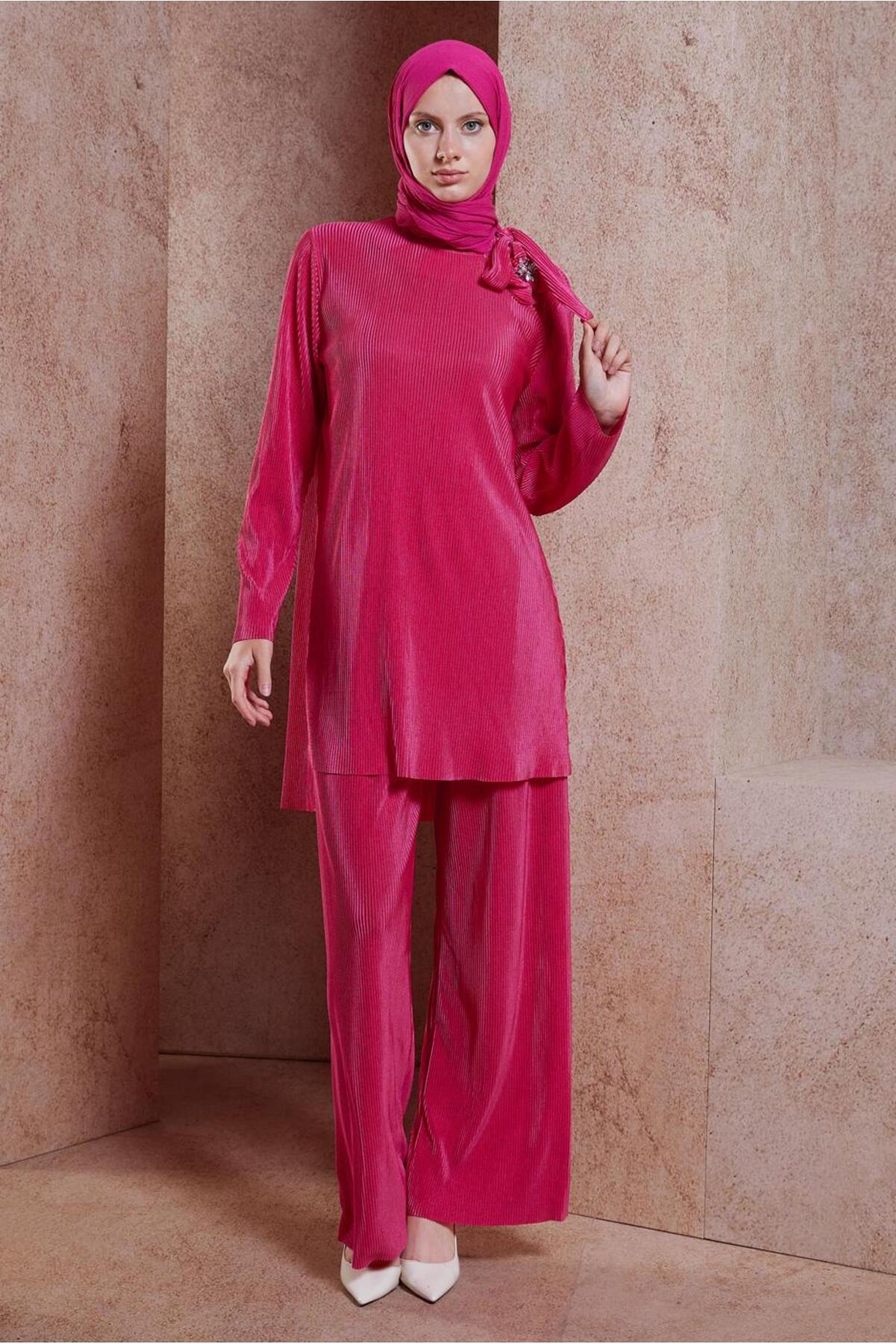 ست لباس زنانه راسته فاق نرمال آستین استاندارد | آلوینا Alvina 24YTKP0044690