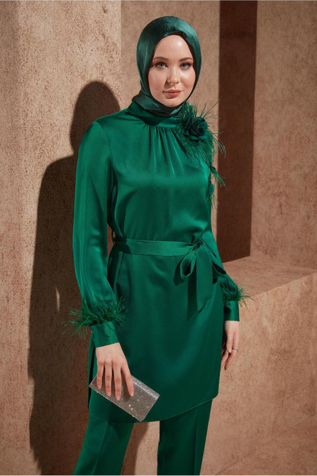 ست لباس زنانه راسته فاق نرمال آستین استاندارد | آلوینا Alvina 24YTKP0030432
