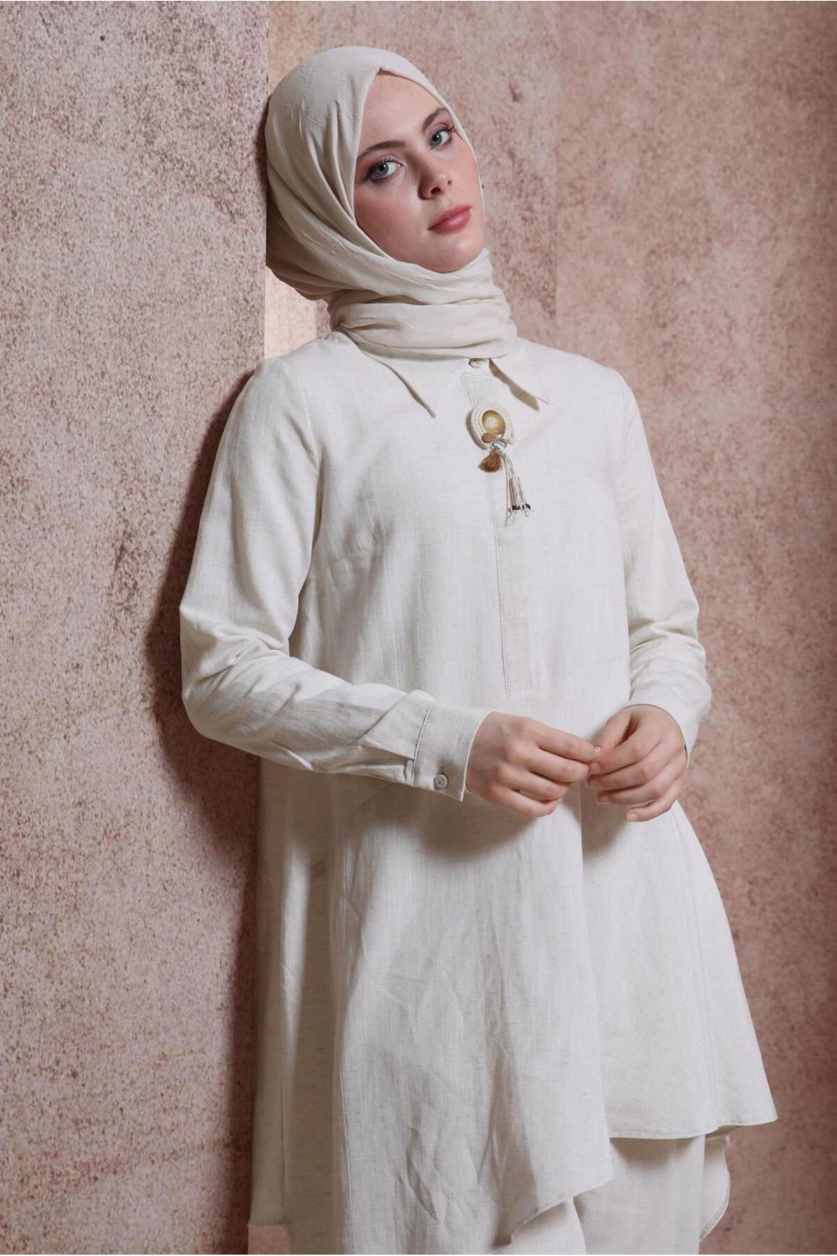 ست لباس زنانه راسته فاق نرمال آستین استاندارد | آلوینا Alvina 24YTKP0044411