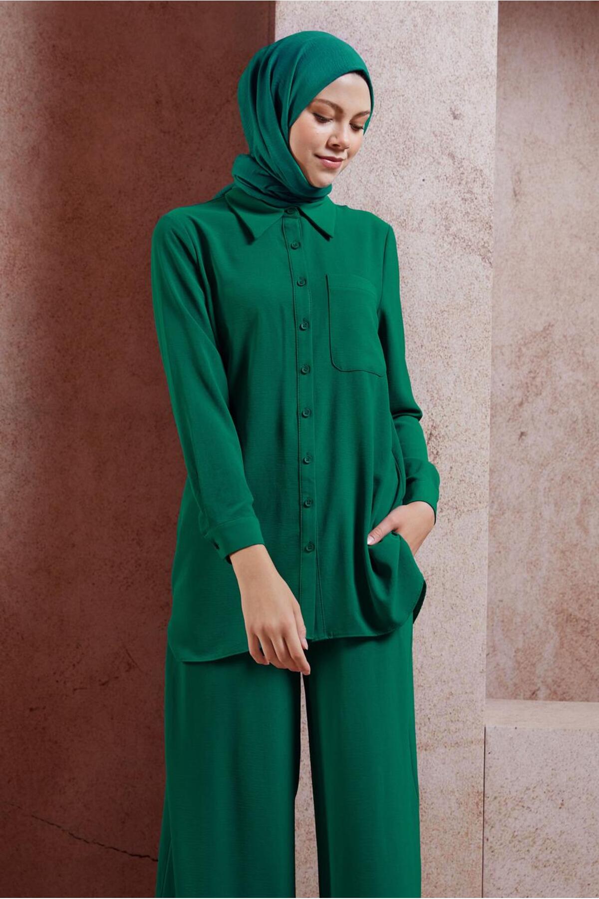 ست لباس زنانه راسته فاق نرمال آستین استاندارد | آلوینا Alvina 24YTKP0044756