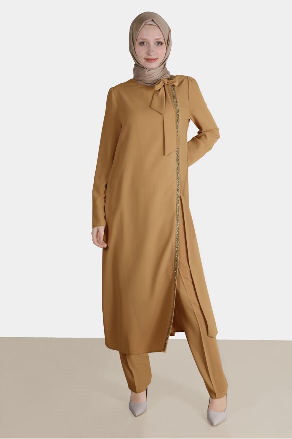 ست لباس زنانه راسته فاق نرمال آستین استاندارد | آلوینا Alvina 22YTKP0030266