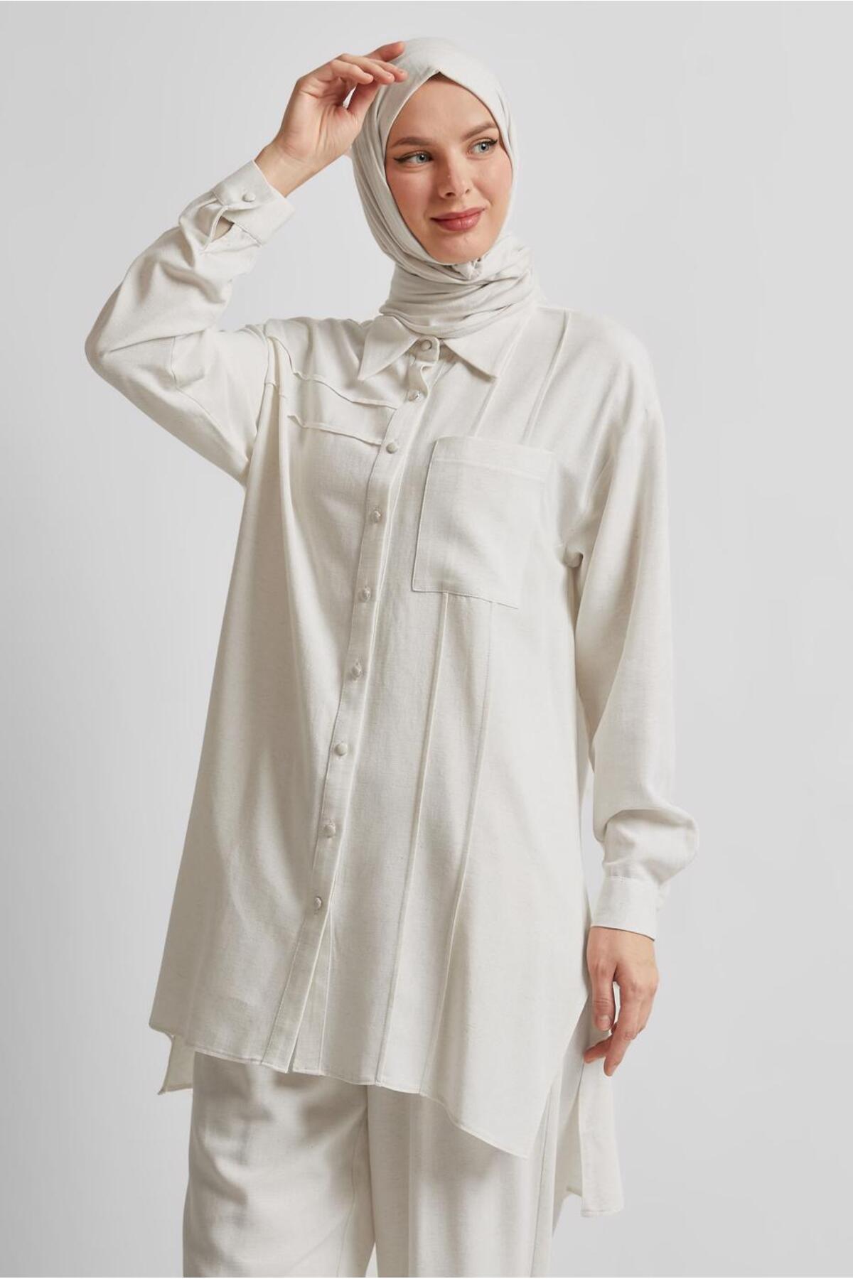 ست لباس زنانه راسته فاق نرمال آستین استاندارد | آلوینا Alvina 25YTKP0045613