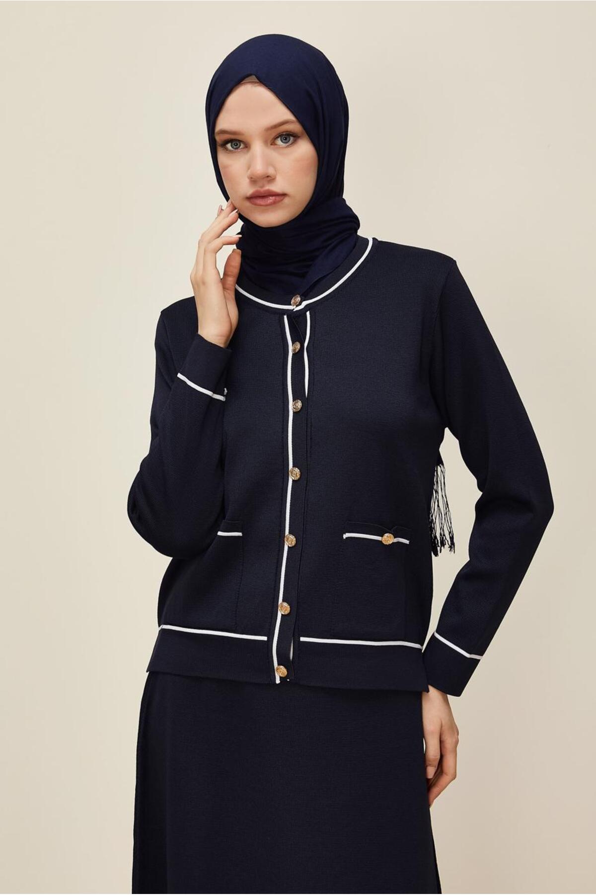 ست لباس زنانه راسته کشسان آستین استاندارد | آلوینا Alvina 26KTKE0045858