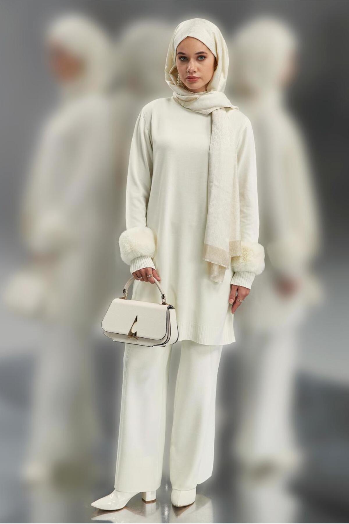 ست لباس زنانه راسته فاق نرمال آستین استاندارد | آلوینا Alvina 25KTKP0044950