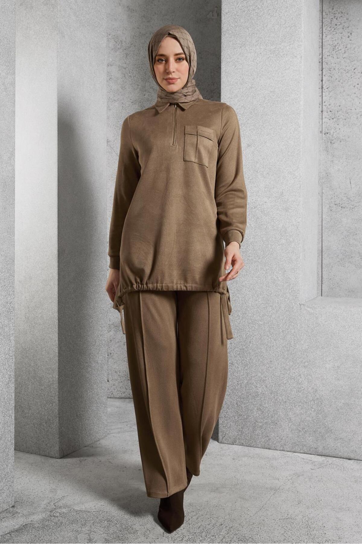 ست لباس زنانه راسته فاق نرمال آستین استاندارد | آلوینا Alvina 25KTKP0045143
