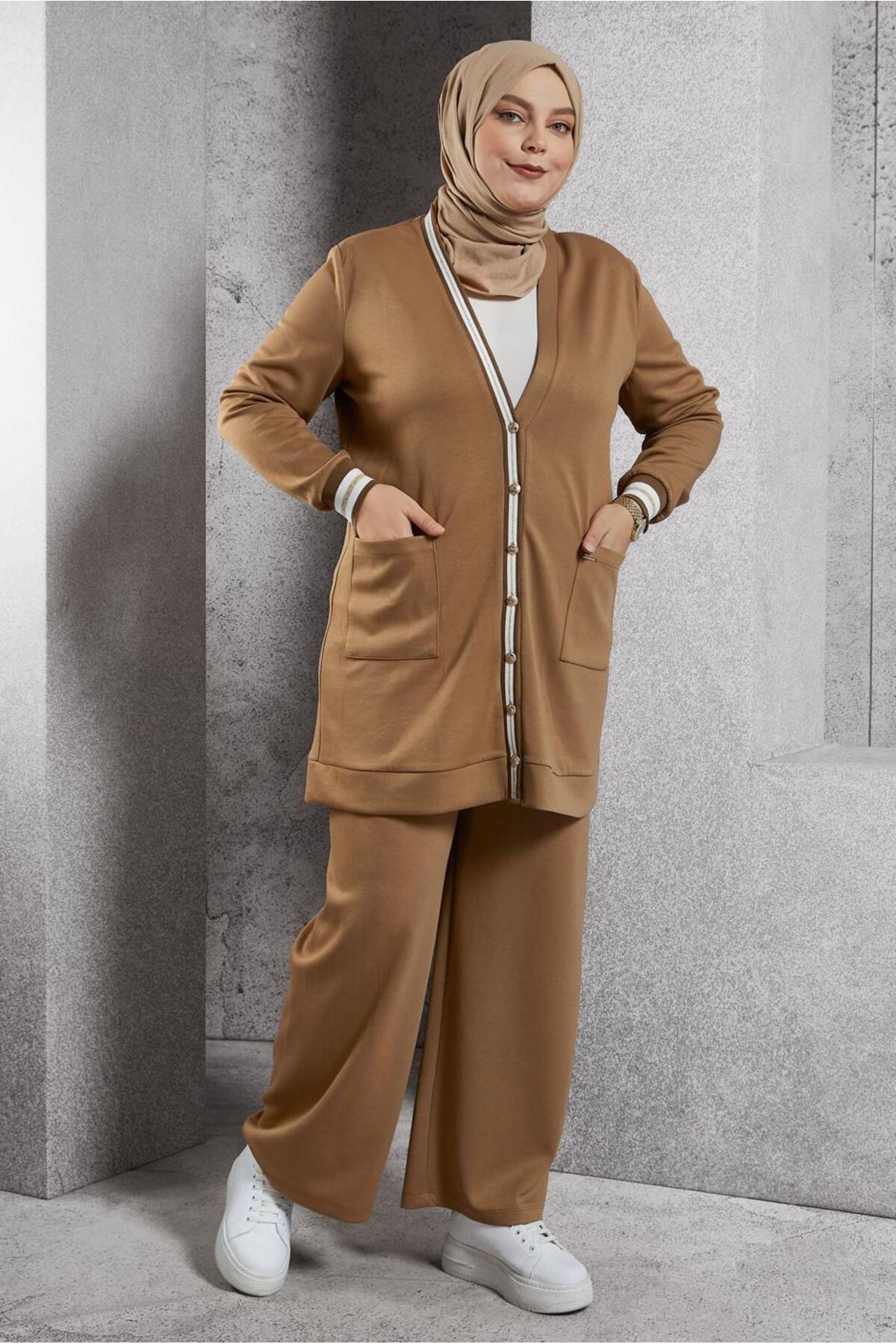 ست لباس زنانه راسته فاق نرمال آستین استاندارد | آلوینا Alvina 24KTKP0020486