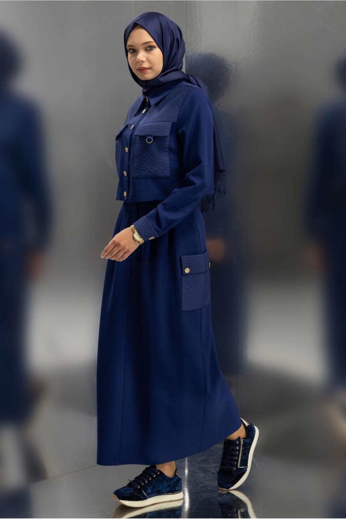 ست لباس زنانه راسته فاق نرمال آستین استاندارد | آلوینا Alvina 25KTKE0045141
