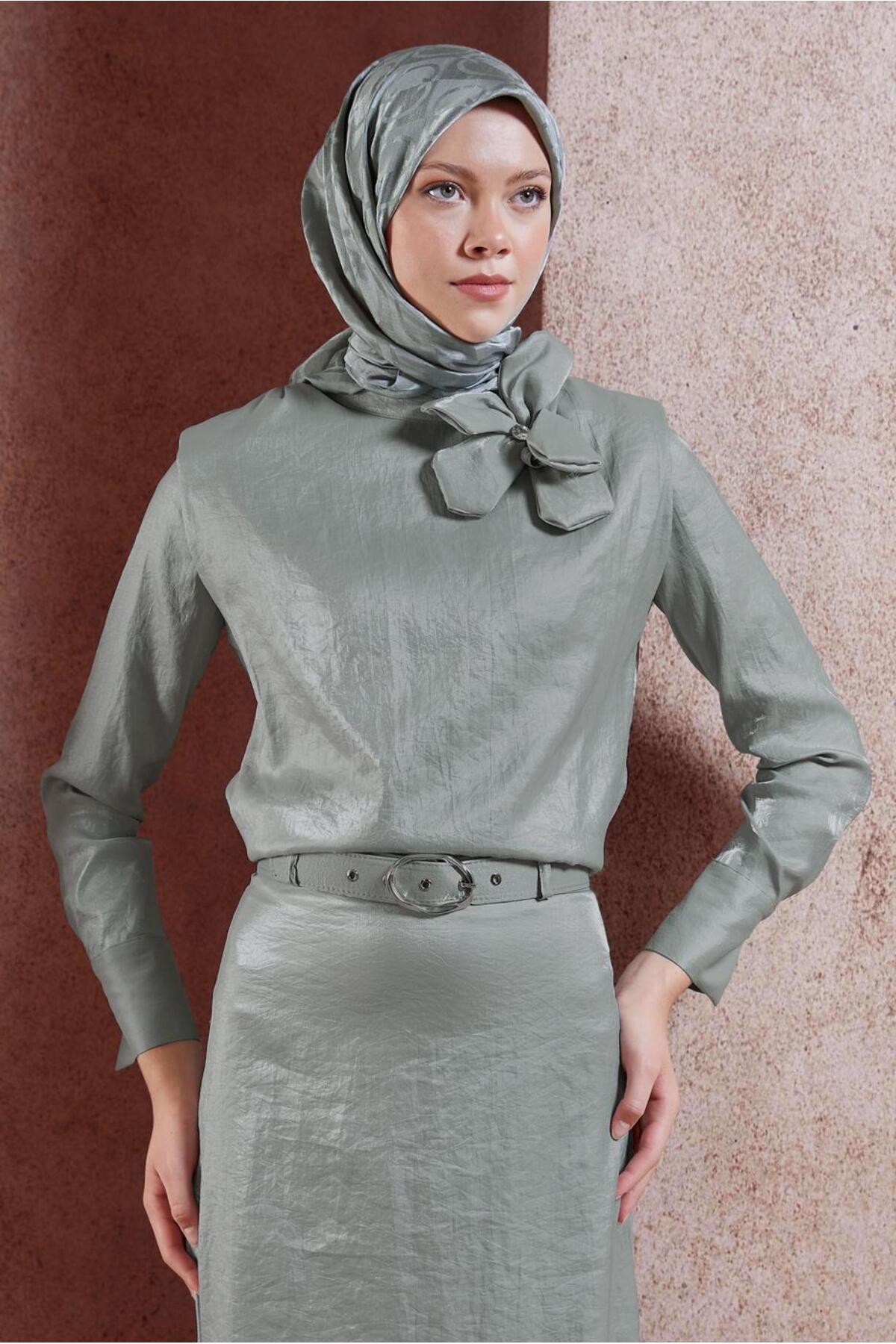 ست لباس زنانه راسته فاق نرمال آستین استاندارد | آلوینا Alvina 24YTKE0044717