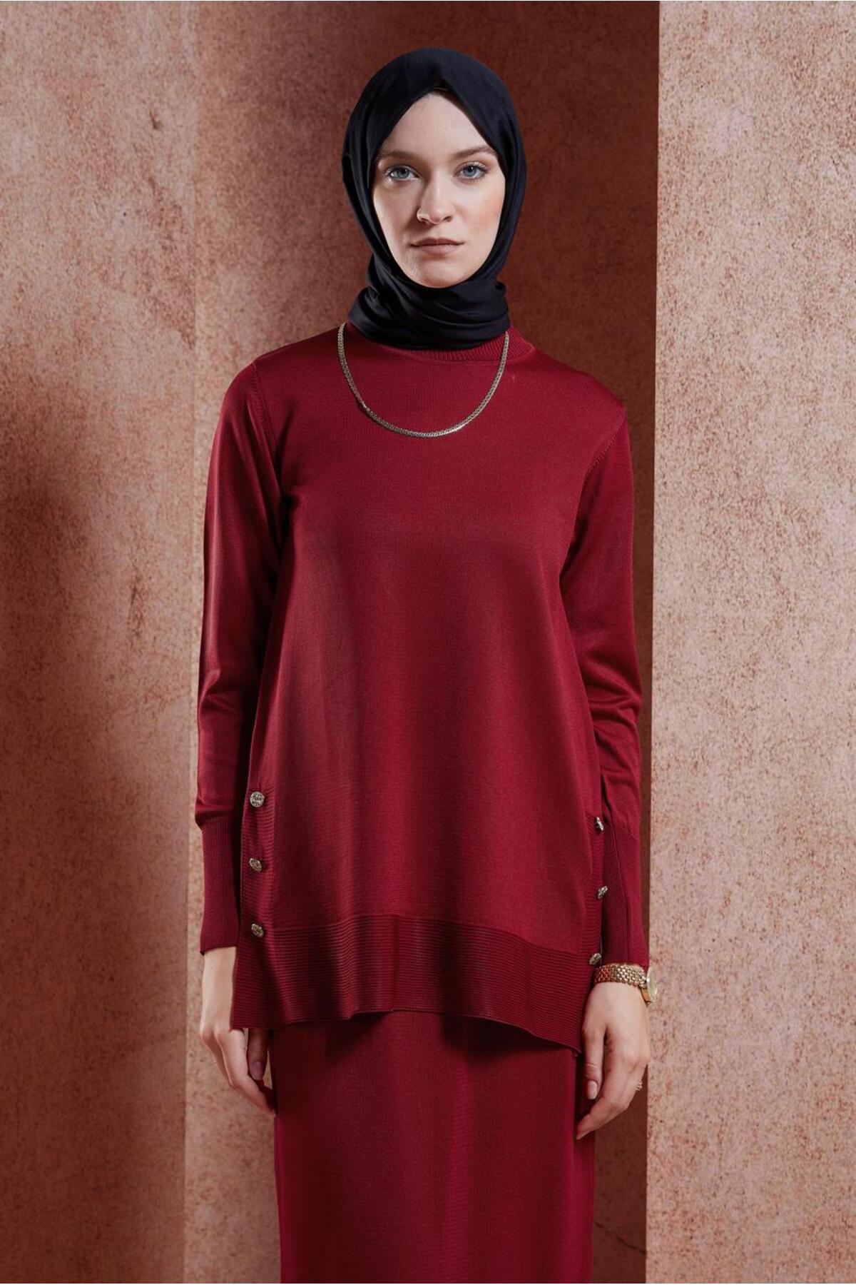 ست لباس زنانه راسته فاق نرمال آستین استاندارد | آلوینا Alvina 25KTKE0044959