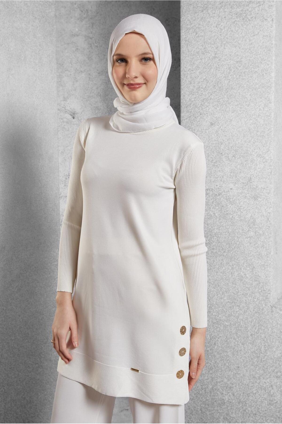 ست لباس زنانه راسته فاق نرمال آستین استاندارد | آلوینا Alvina 25KTKP0044951