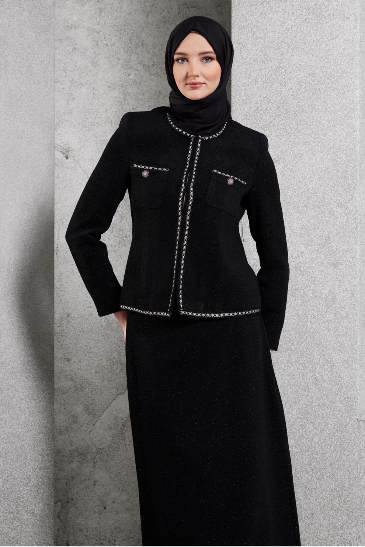 ست لباس زنانه راسته فاق نرمال آستین استاندارد | آلوینا Alvina 25KTKE0030501