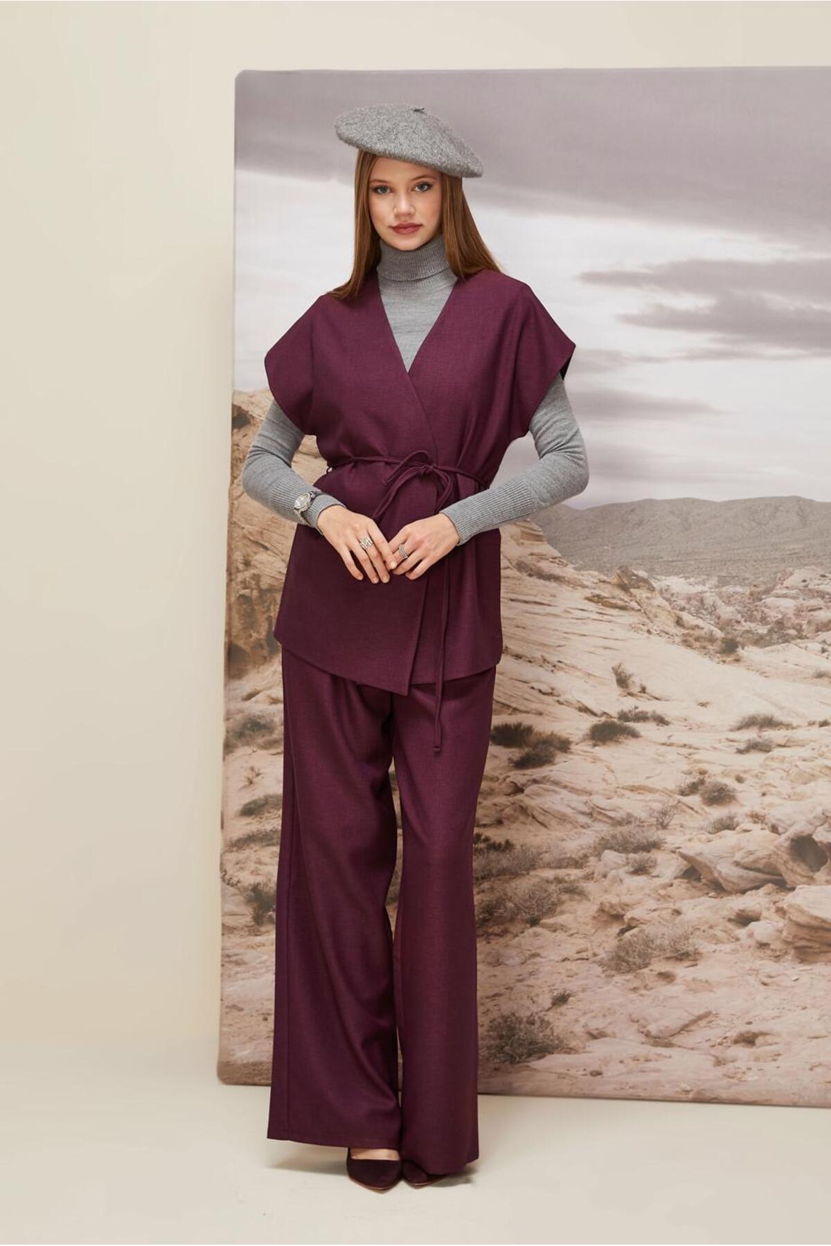 ست لباس زنانه راسته فاق نرمال آستین استاندارد | آلوینا Alvina 26KTKP0046020