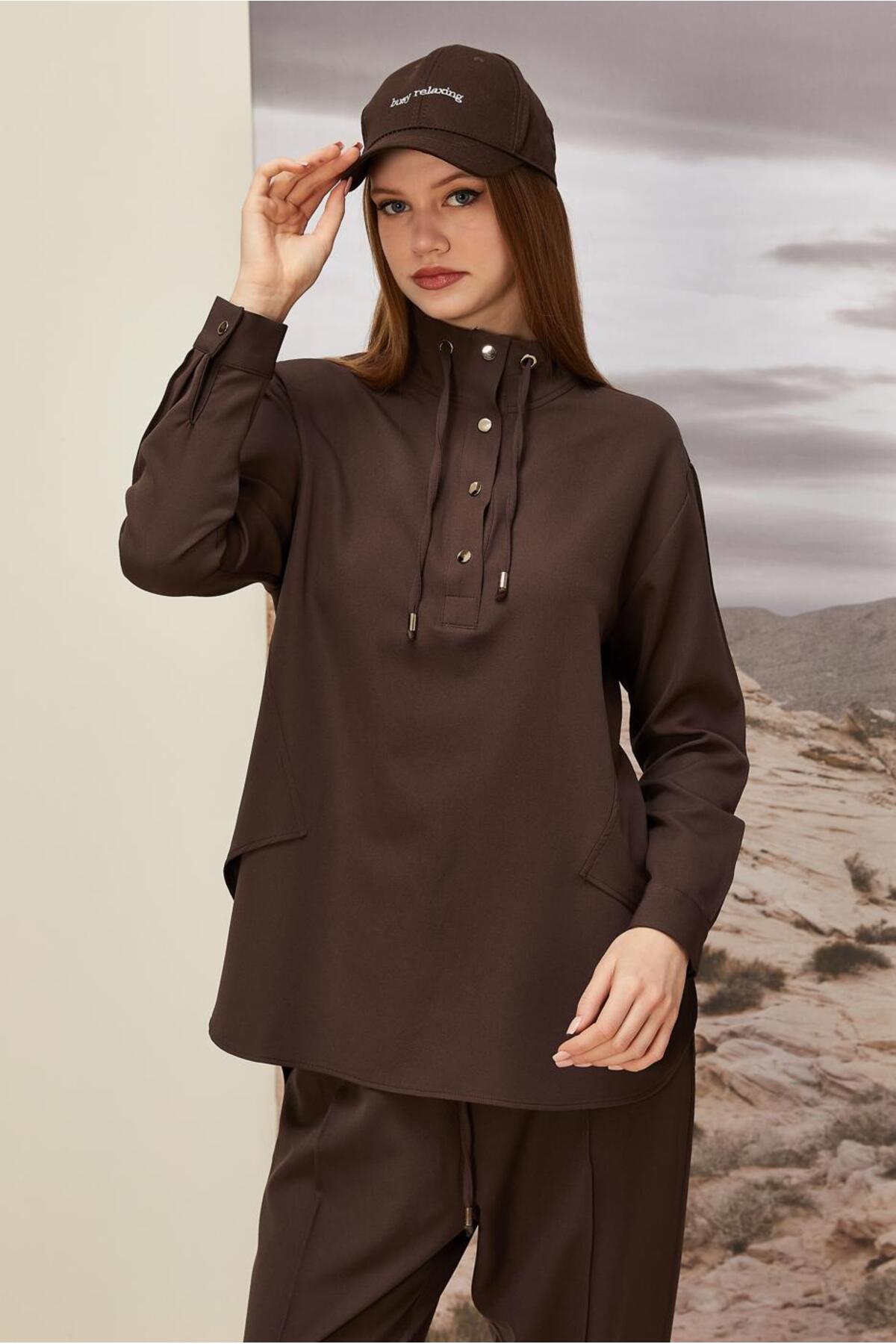 ست لباس زنانه راسته فاق نرمال آستین استاندارد | آلوینا Alvina 26KTKP0045972