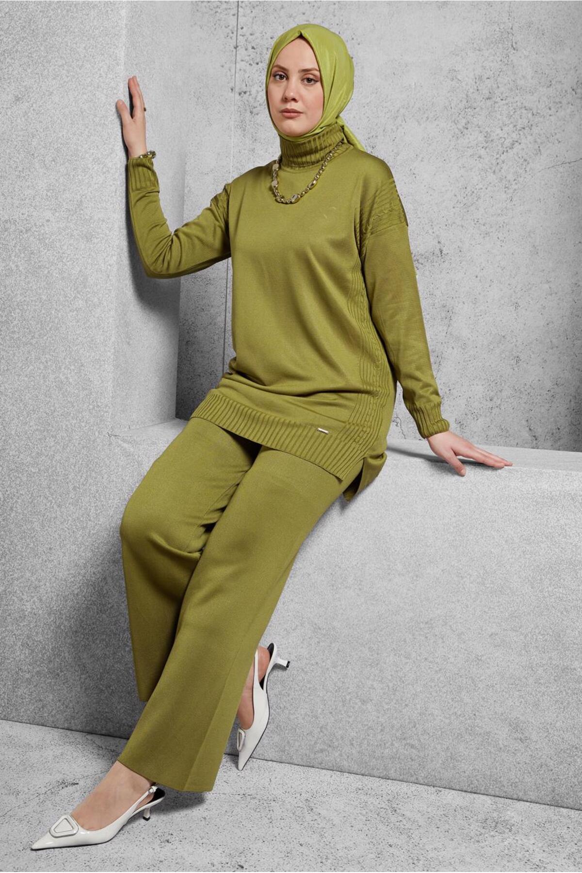 ست لباس زنانه راسته فاق نرمال آستین استاندارد | آلوینا Alvina 25KTKP0044954