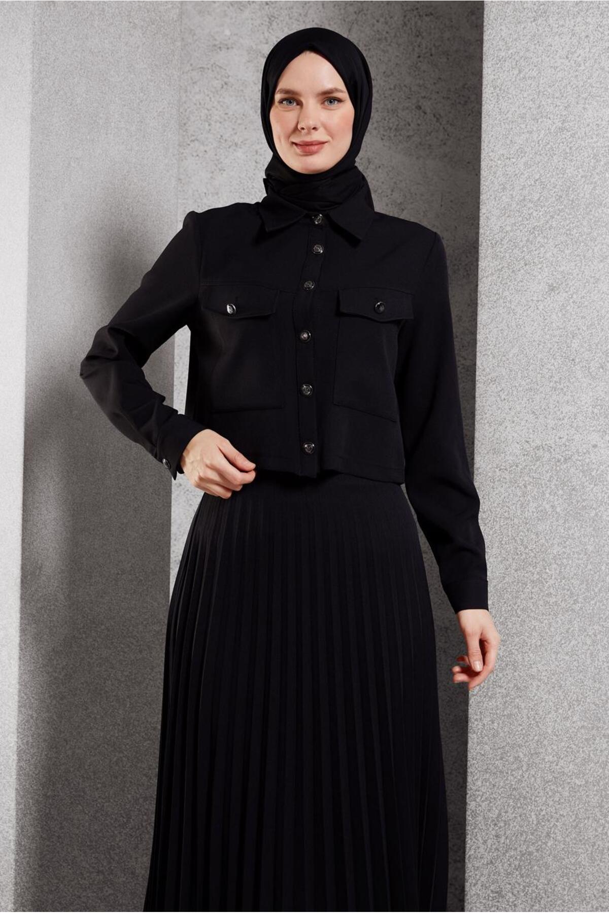 ست لباس زنانه راسته فاق نرمال آستین استاندارد | آلوینا Alvina 25KTKE0045170