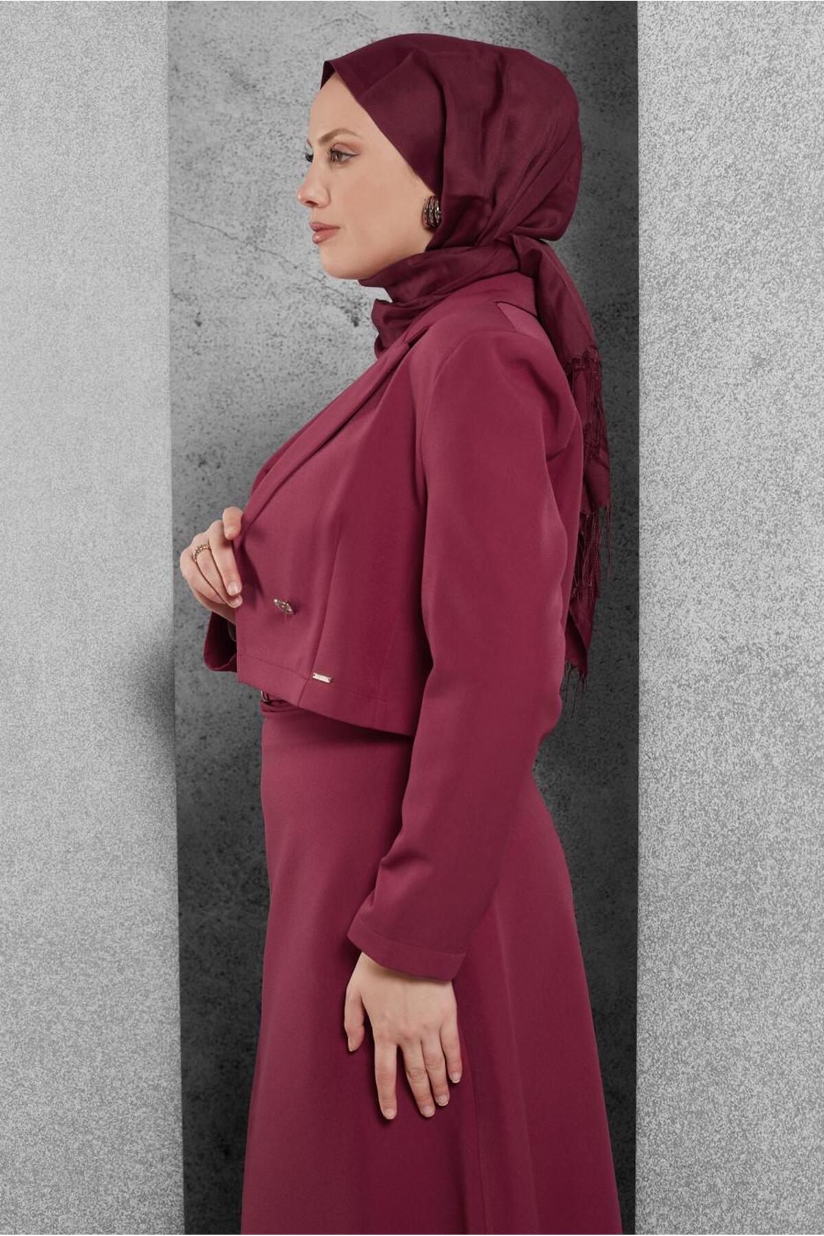 ست لباس زنانه راسته فاق نرمال آستین استاندارد | آلوینا Alvina 25KTKE0045070