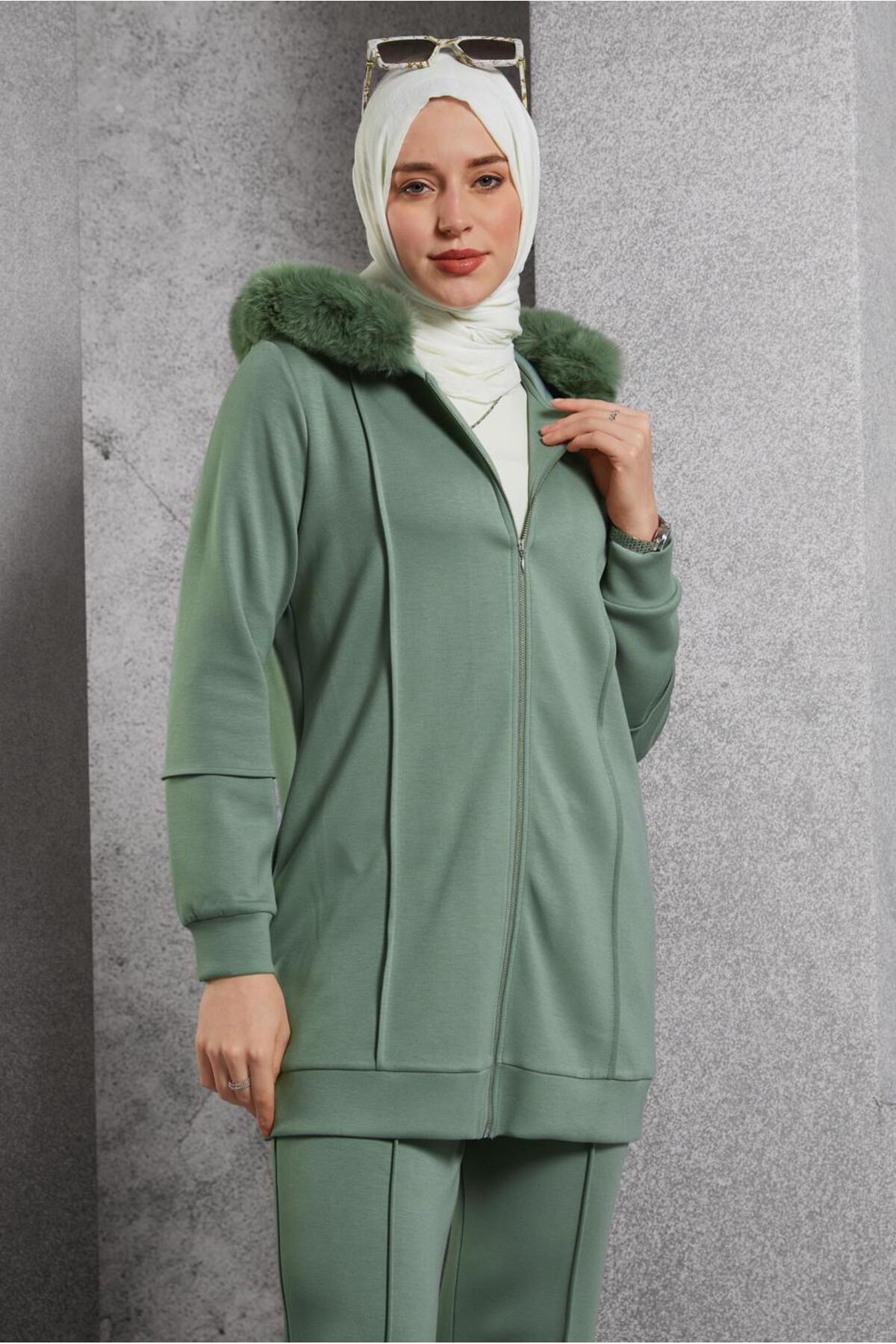 ست لباس زنانه راسته کشسان آستین استاندارد | آلوینا Alvina 25KTKP0045217