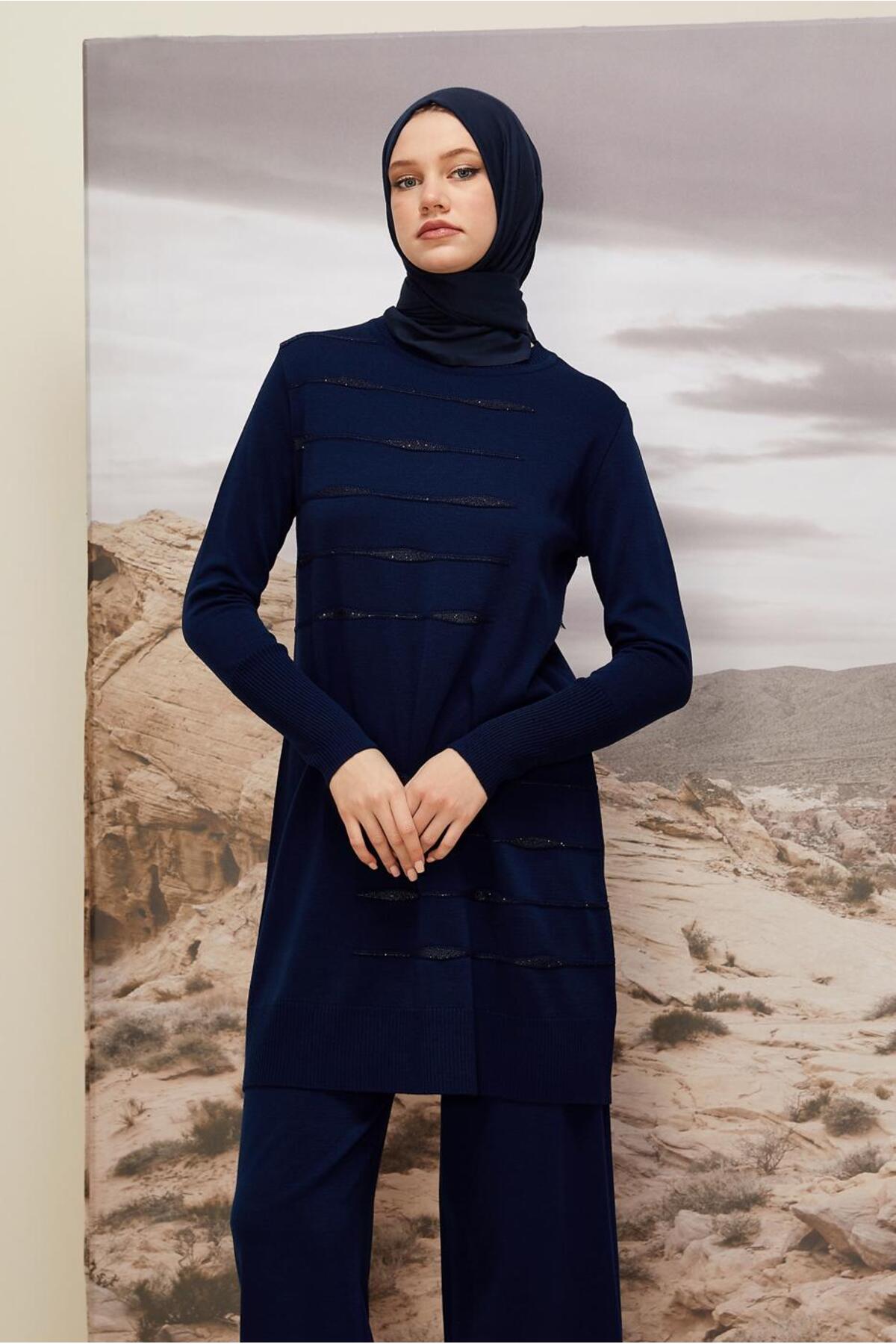 ست لباس زنانه راسته کشسان آستین استاندارد | آلوینا Alvina 26KTKP0045824