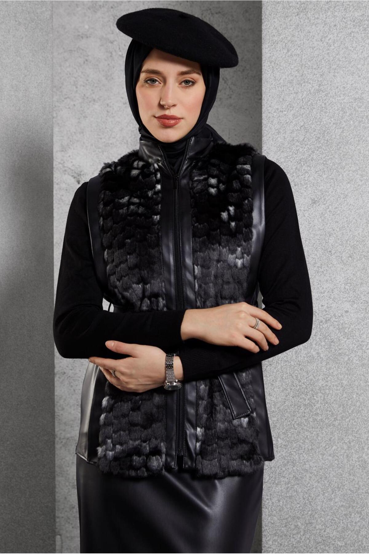 ست لباس زنانه طرح دار فاق نرمال آستین استاندارد | آلوینا Alvina 25KTKE0045192