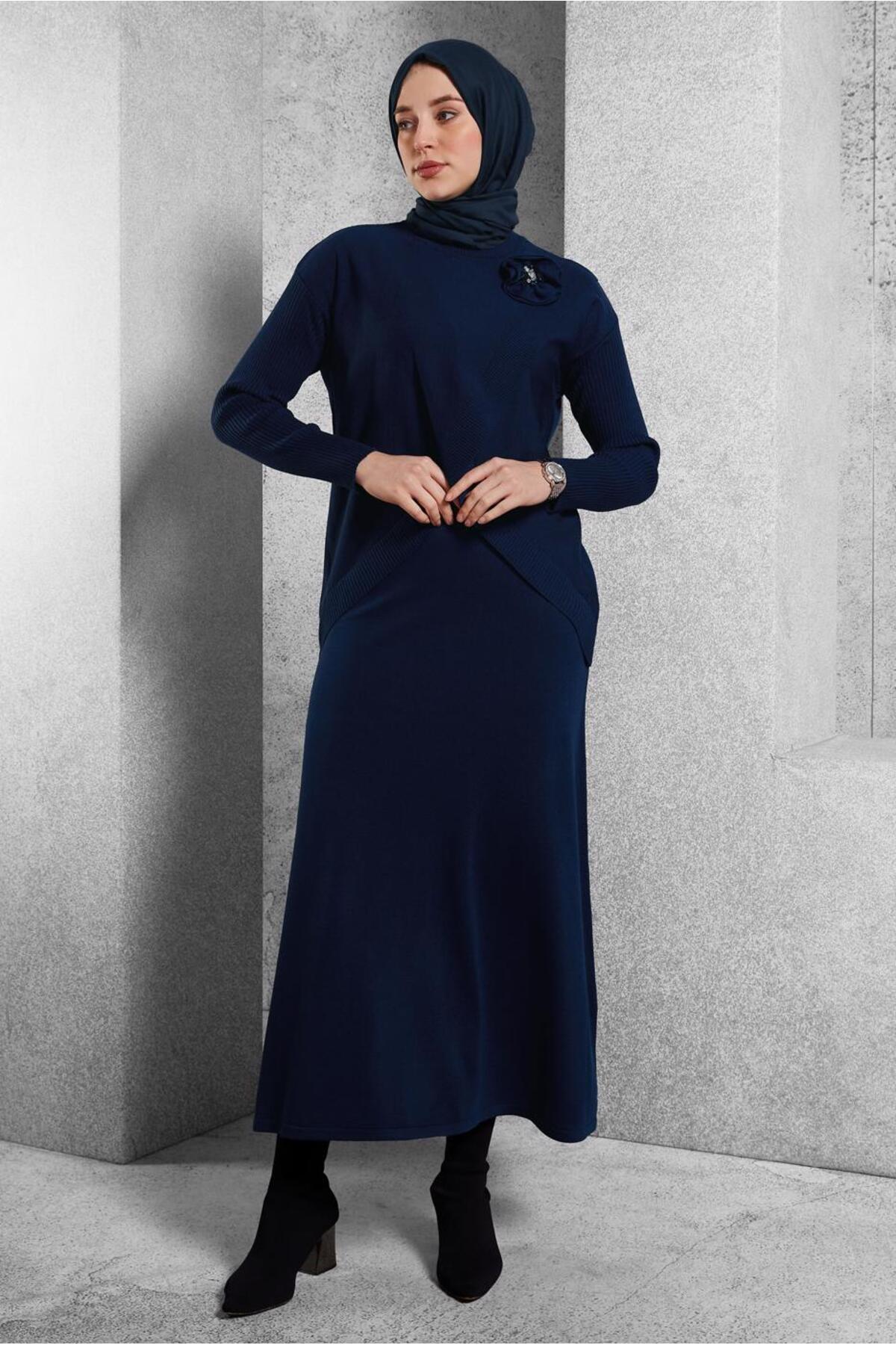 ست لباس زنانه راسته فاق نرمال آستین استاندارد | آلوینا Alvina 25KTKE0044911