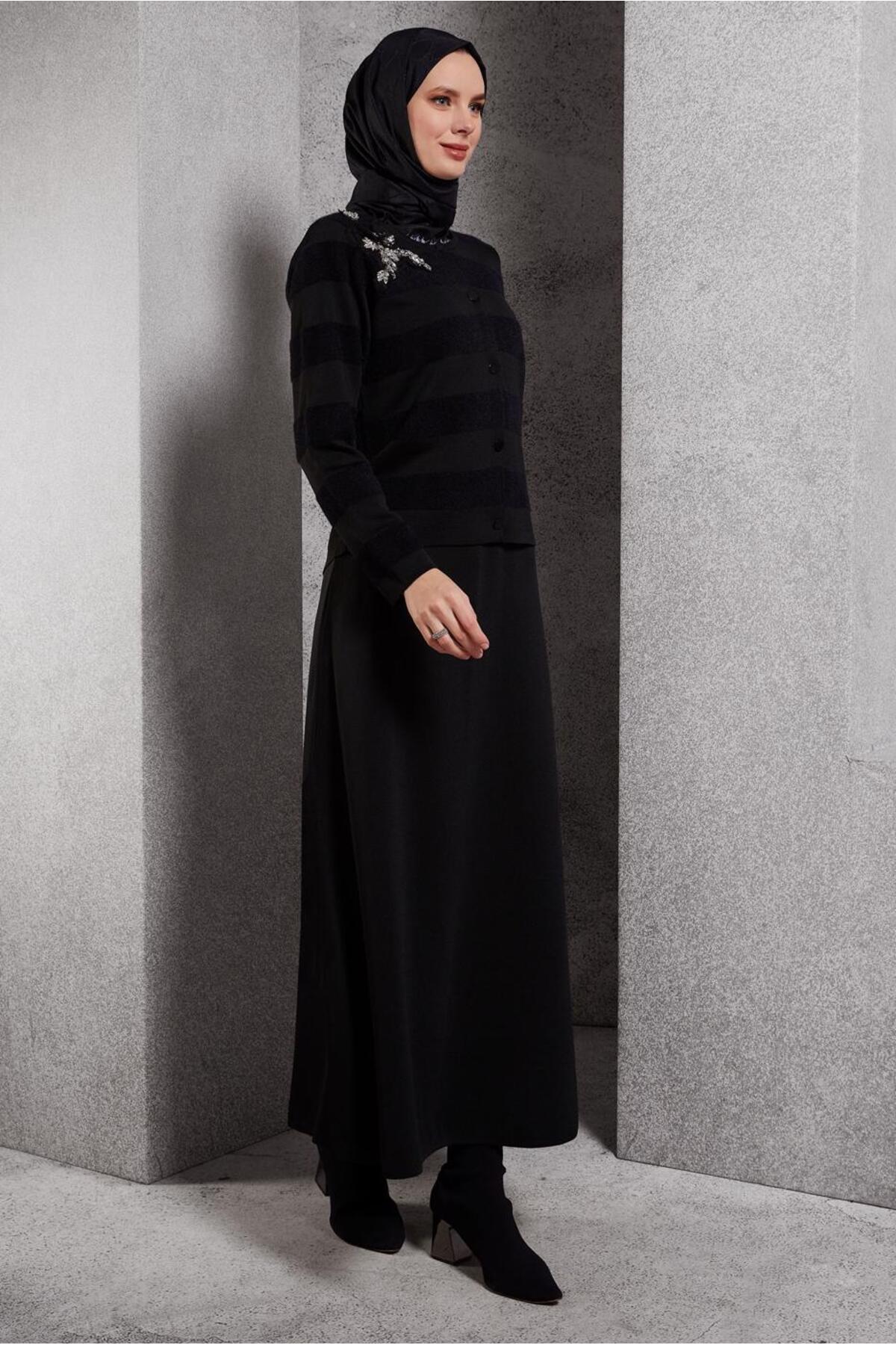 ست لباس زنانه اسلیمی فاق نرمال آستین استاندارد | آلوینا Alvina 25KTKE0044960
