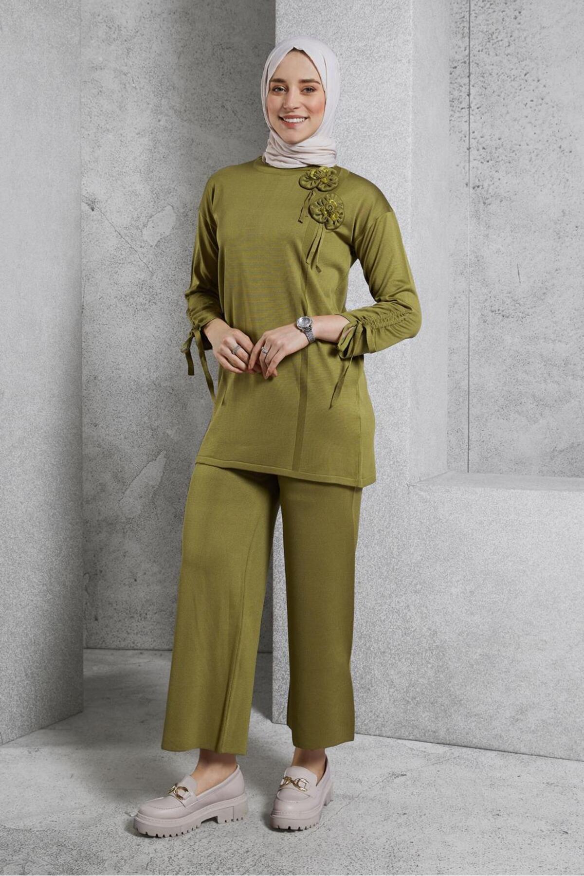 ست لباس زنانه راسته فاق نرمال آستین استاندارد | آلوینا Alvina 25KTKP0044956