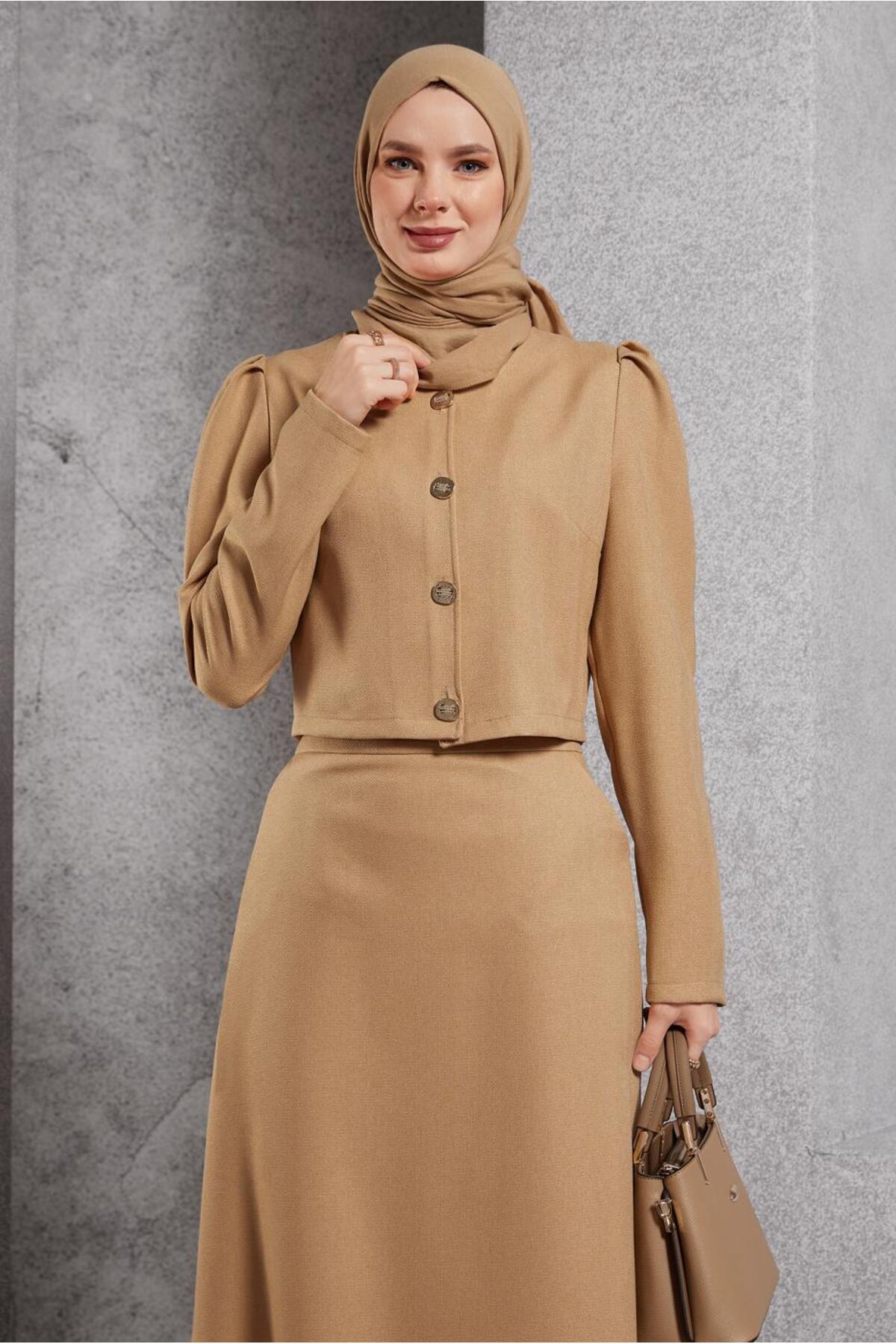 ست لباس زنانه راسته فاق نرمال آستین استاندارد | آلوینا Alvina 25KTKE0045278