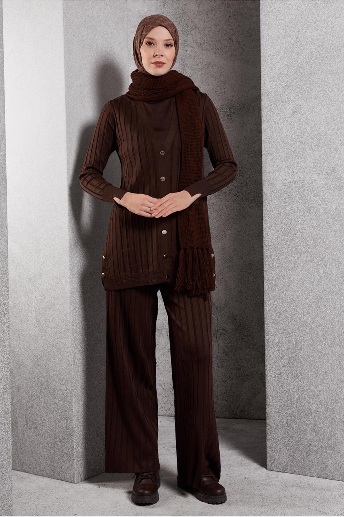 ست لباس زنانه راسته فاق نرمال آستین استاندارد | آلوینا Alvina 25KTKP0044957