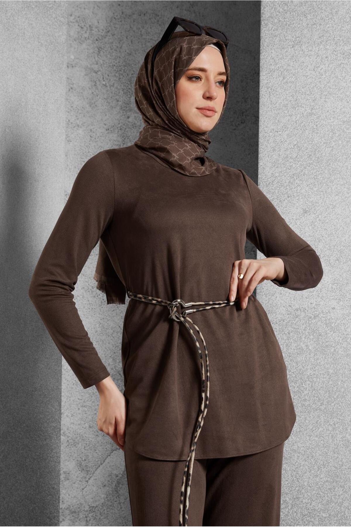 ست لباس زنانه راسته فاق نرمال آستین استاندارد | آلوینا Alvina 25KTKP0045136