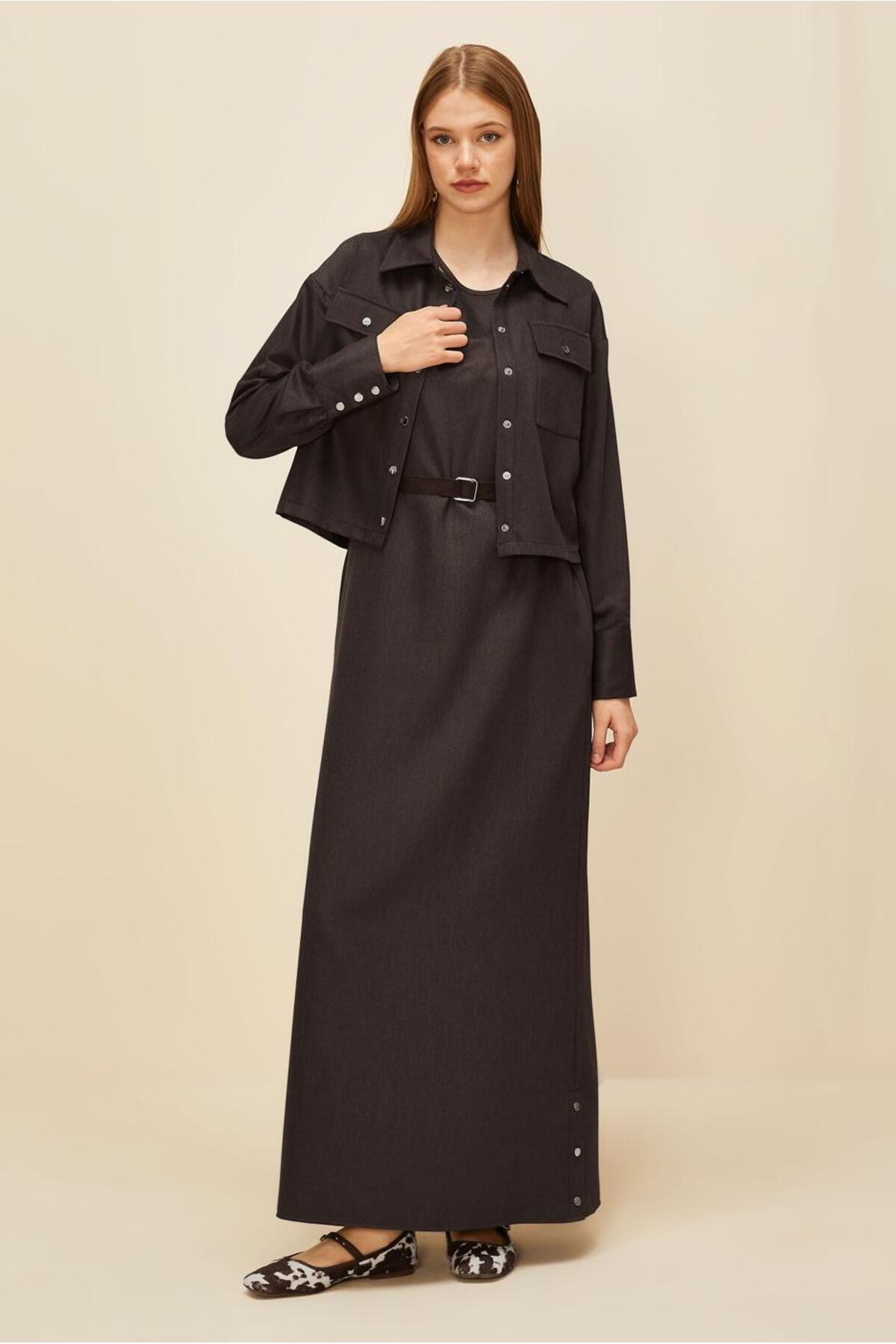 ست لباس زنانه راسته آستین استاندارد | آلوینا Alvina 26KELB0046030