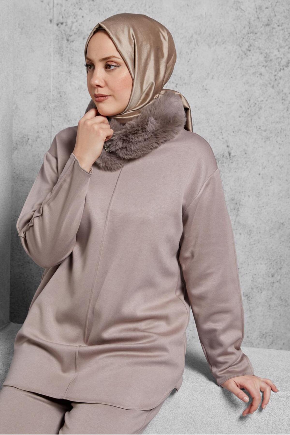 ست لباس زنانه راسته فاق نرمال آستین استاندارد | آلوینا Alvina 25KTKP0045086